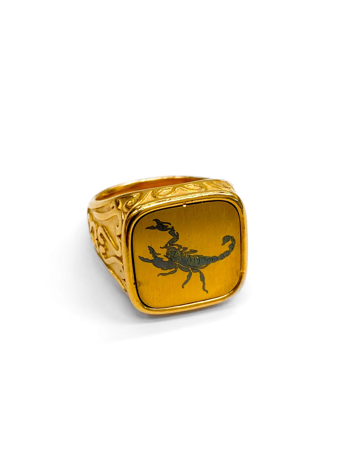 Anillo Dorado y Plateado M14  Acero Inoxidable