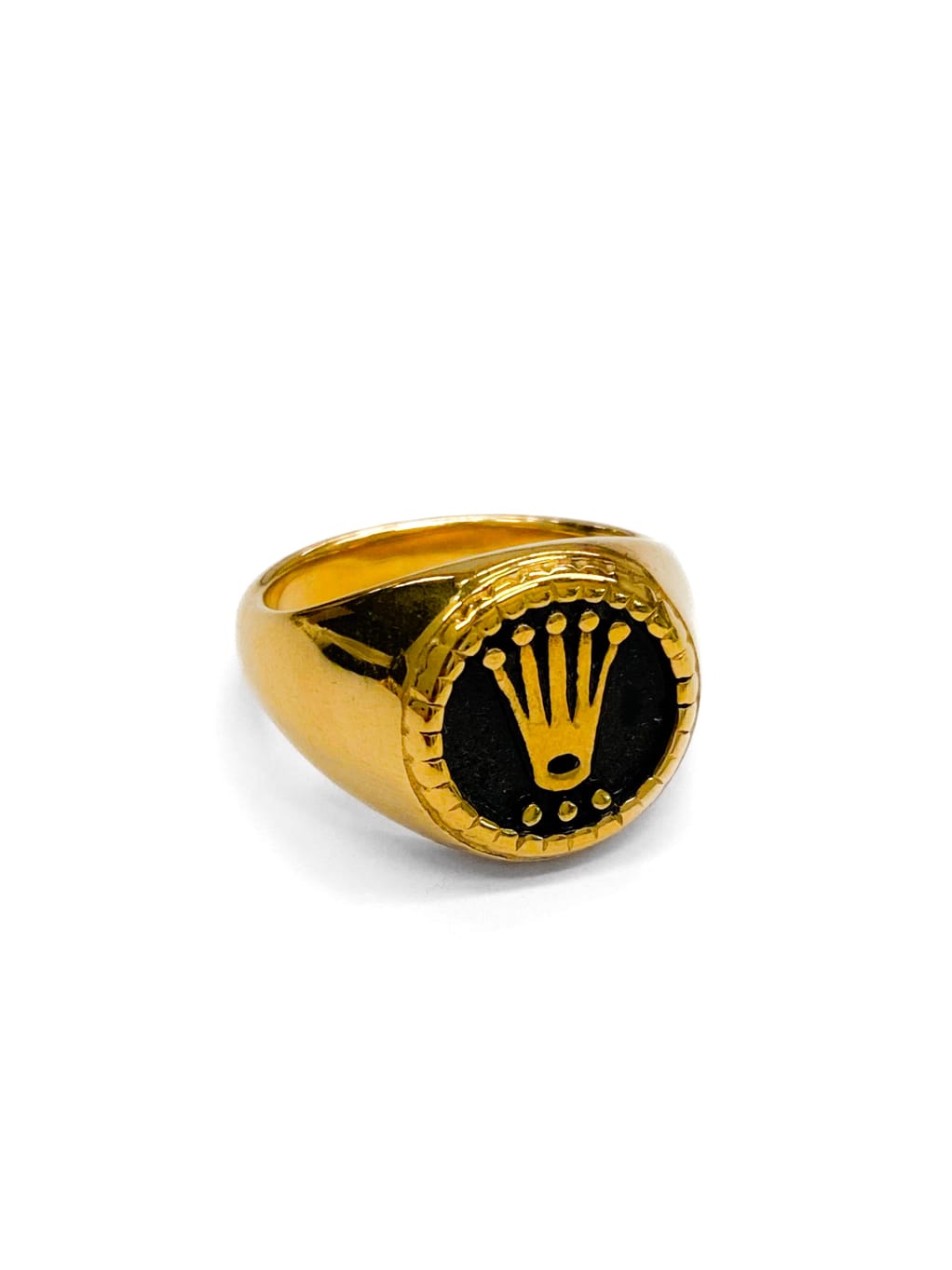 Anillo Dorado y Plateado M14  Acero Inoxidable
