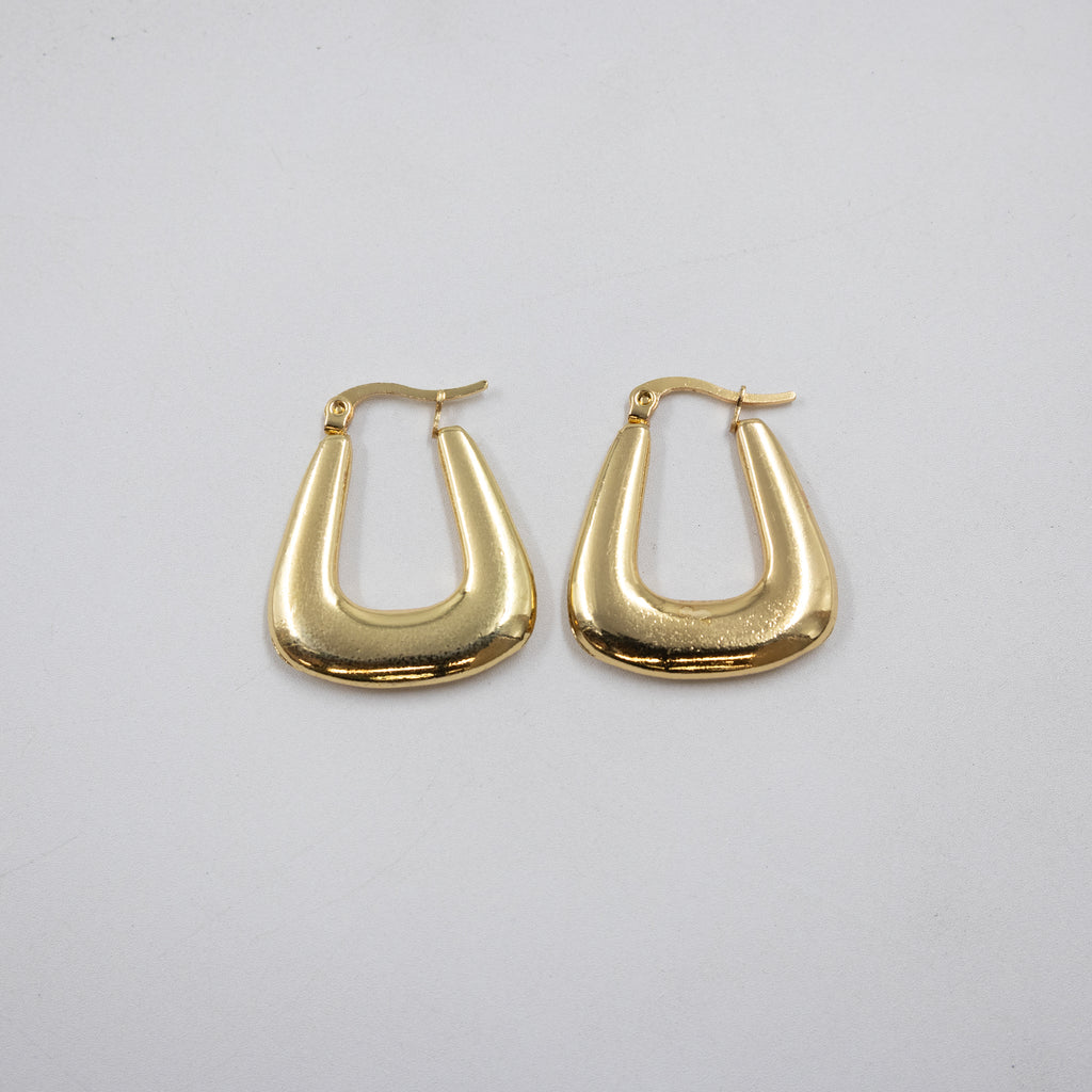 Aretes Dorados Chicos M5 Oro Laminado