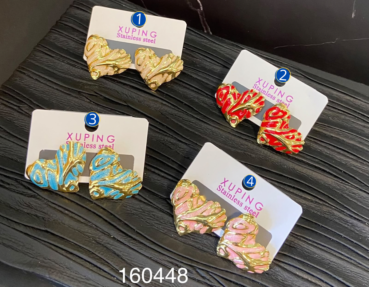 [03/OCTUBRE/26] Aretes Dorados Diferentes Diseños M29 Acero Inoxidable