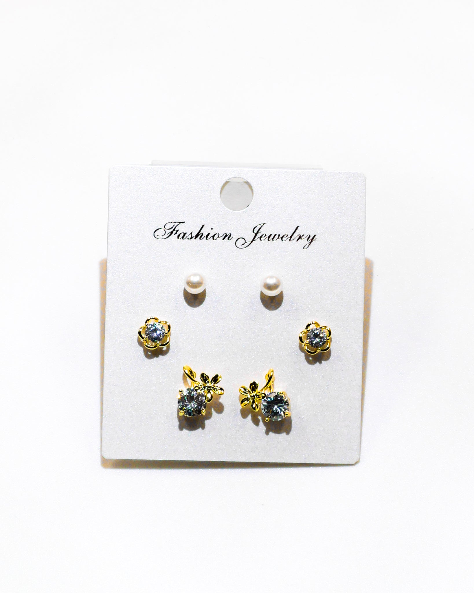Set Aretes X3 - M116 Oro Laminado