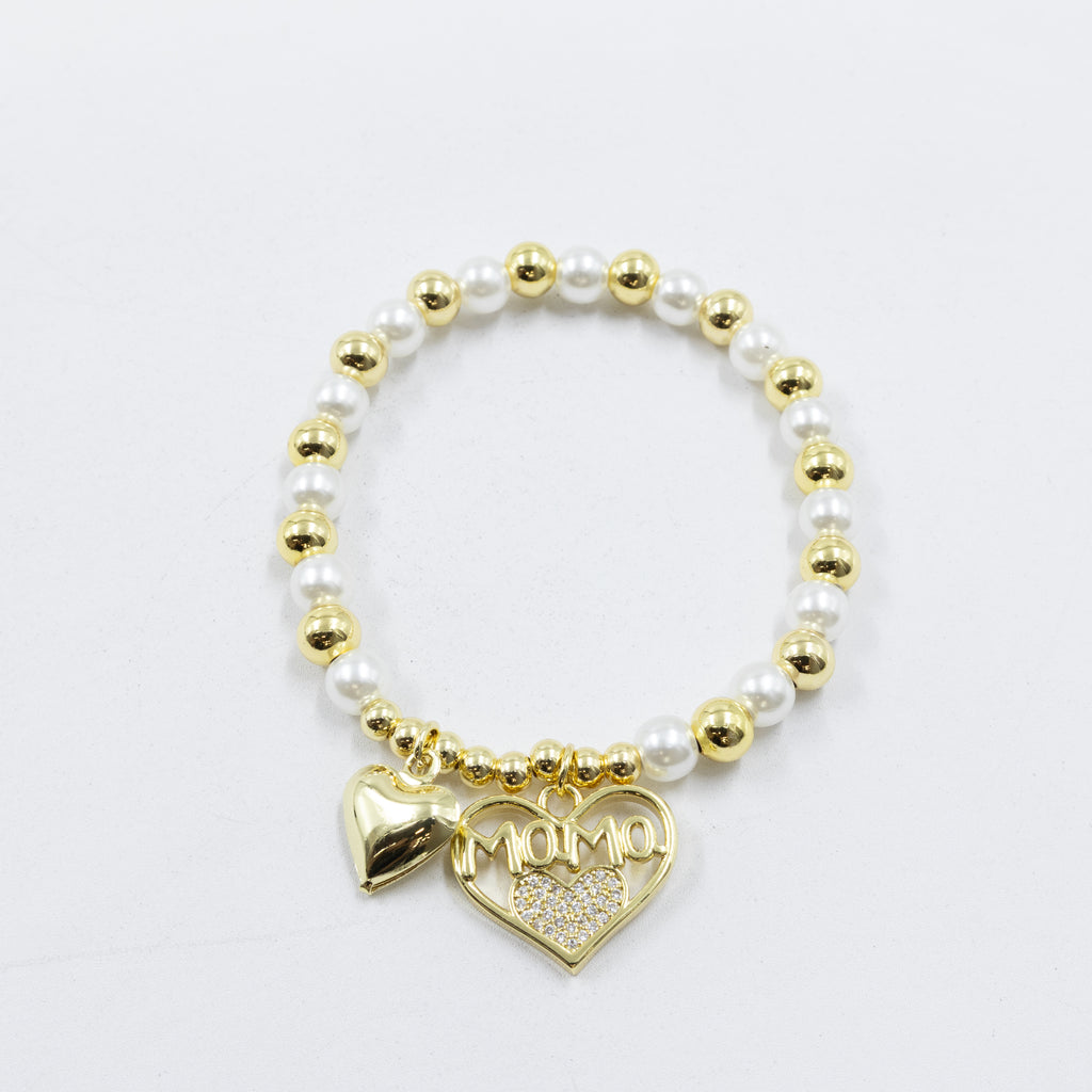 Pulsera con dije de Mamá M2 Oro Laminado 05/03/26