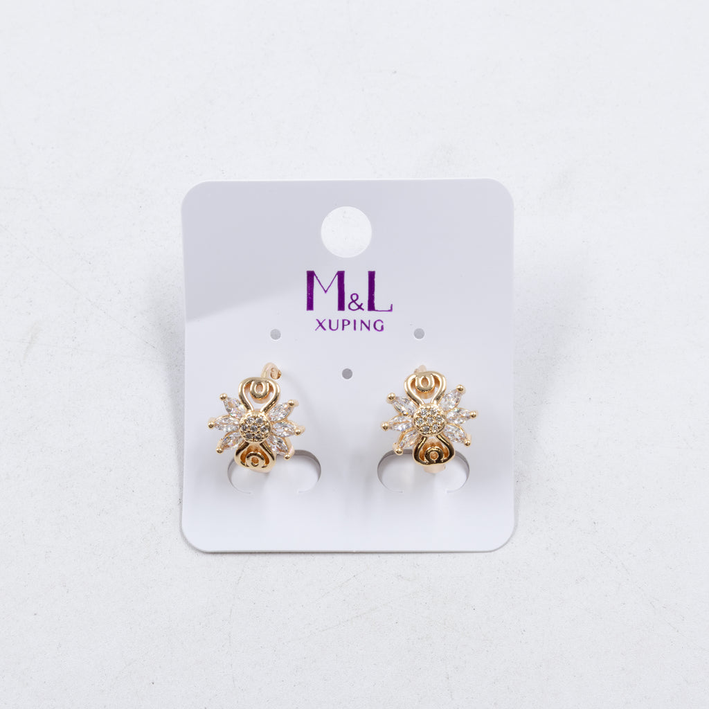 Aretes Xuping Dorados M4 Oro Laminado