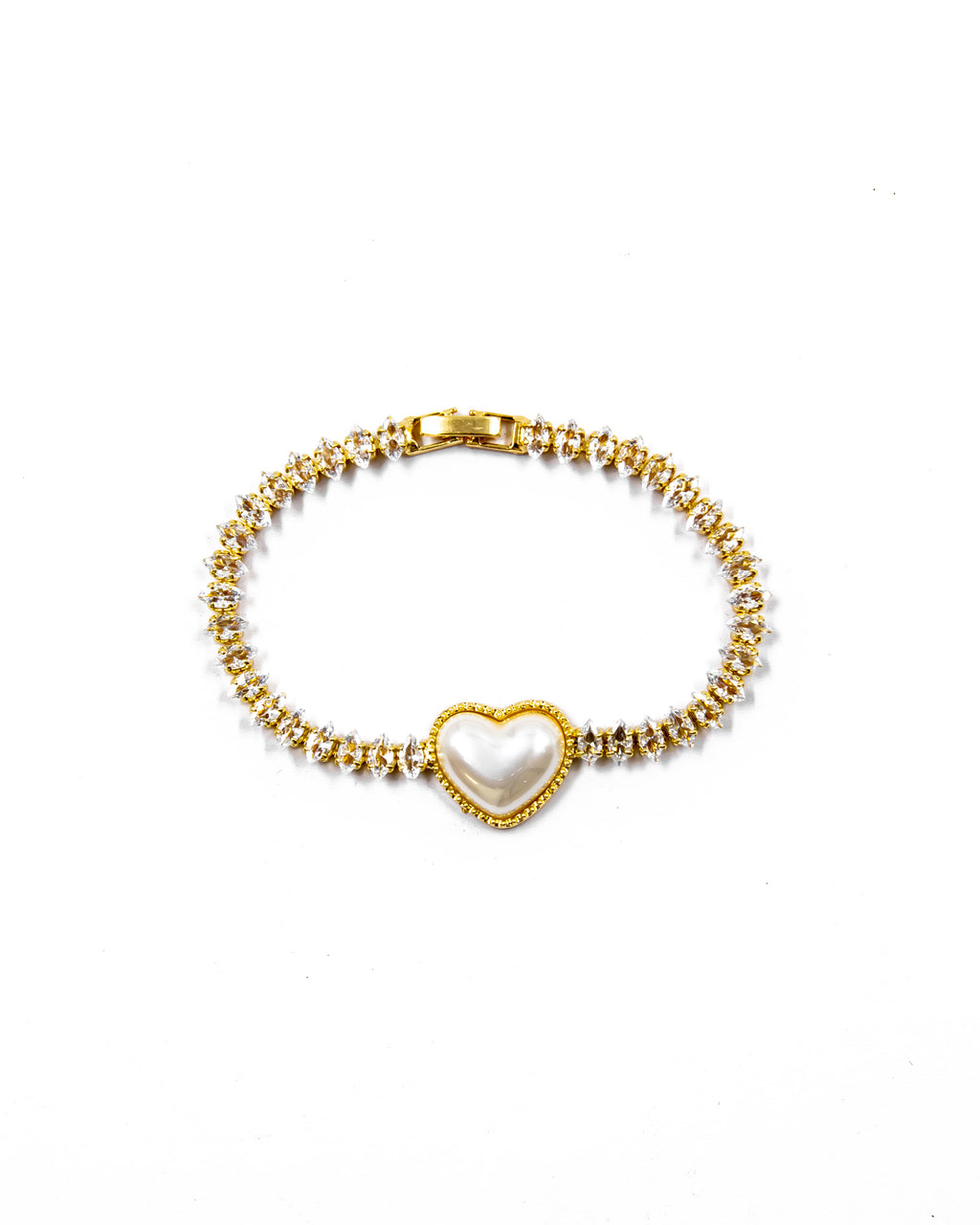 Pulsera dorada de piedras con piedra - M5 Oro Laminado