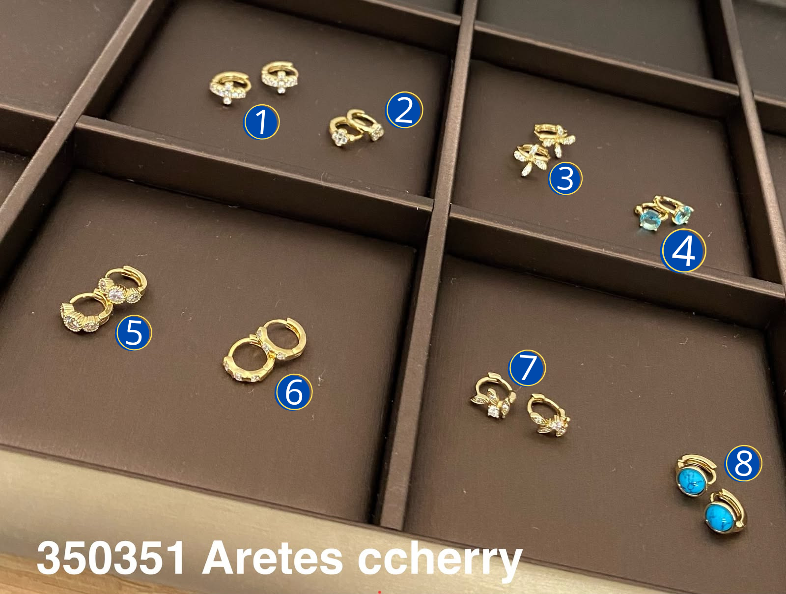 [08/JUNI/26] Aretes Dorados M1 Oro Laminado