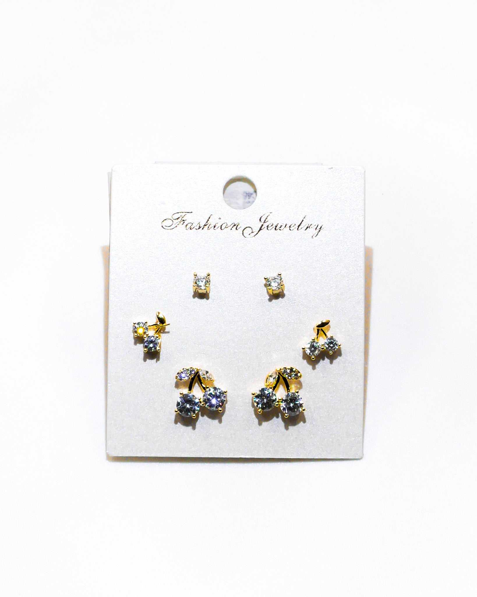 Set Aretes X3 - M10 Oro Laminado