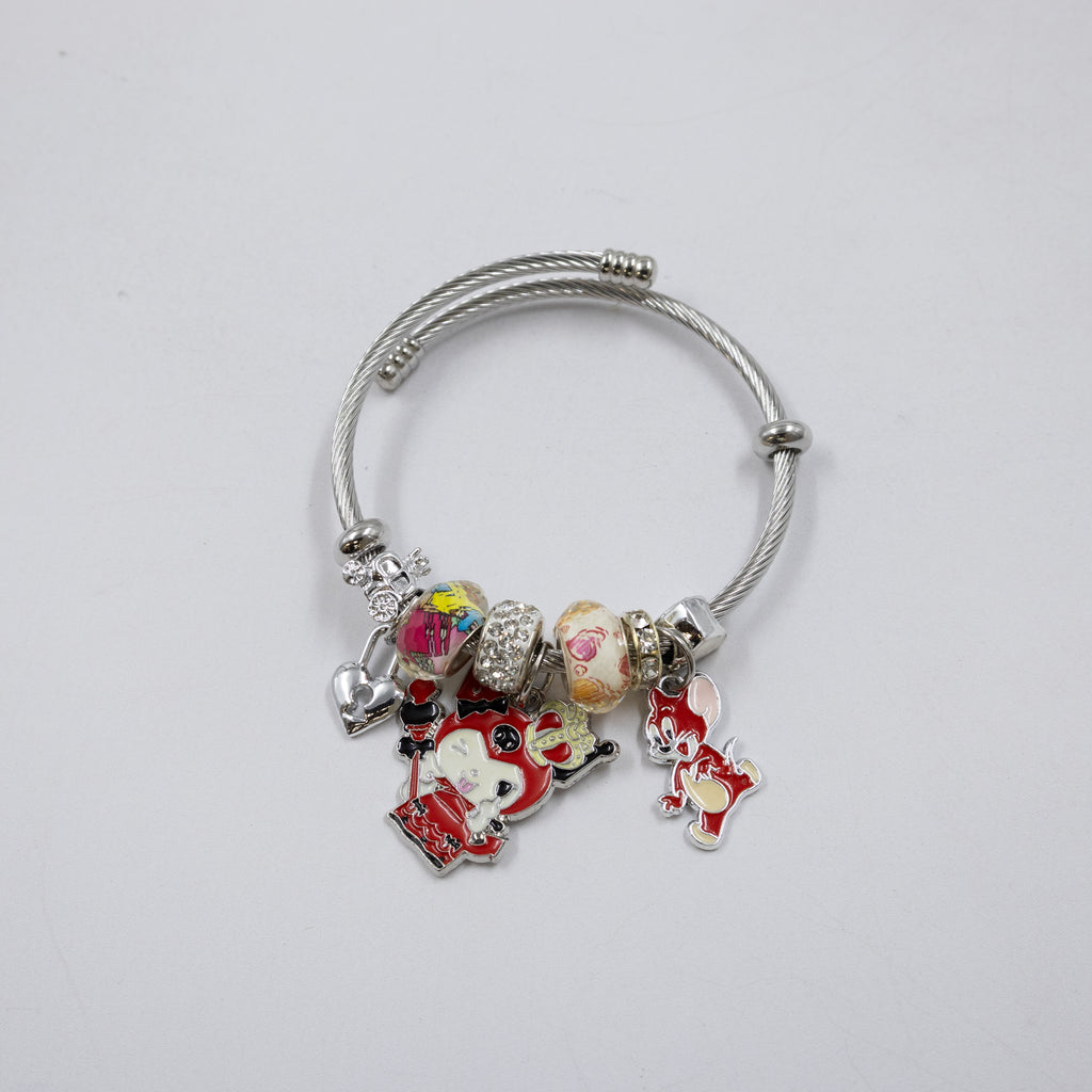 Pulsera tipo Pandora Plateados M3 Oro Laminado