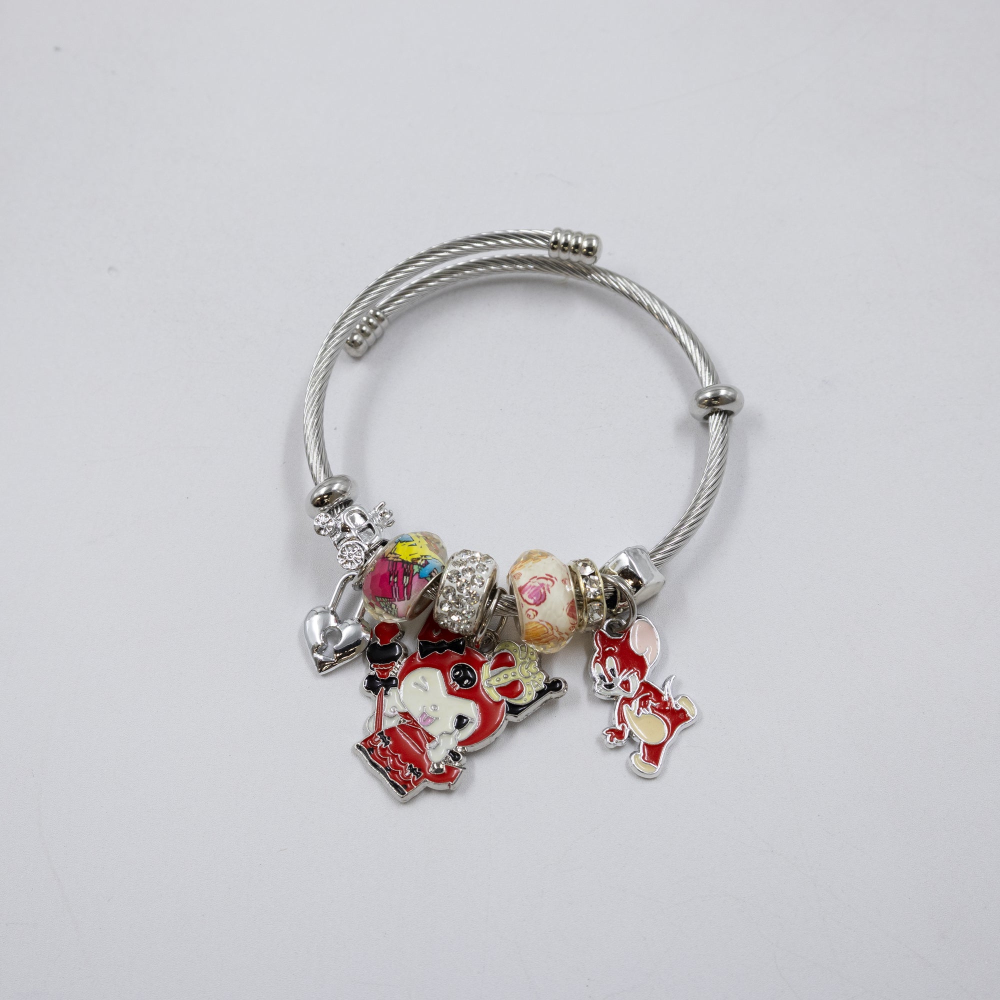 Pulsera tipo Pandora Plateados M3 Oro Laminado