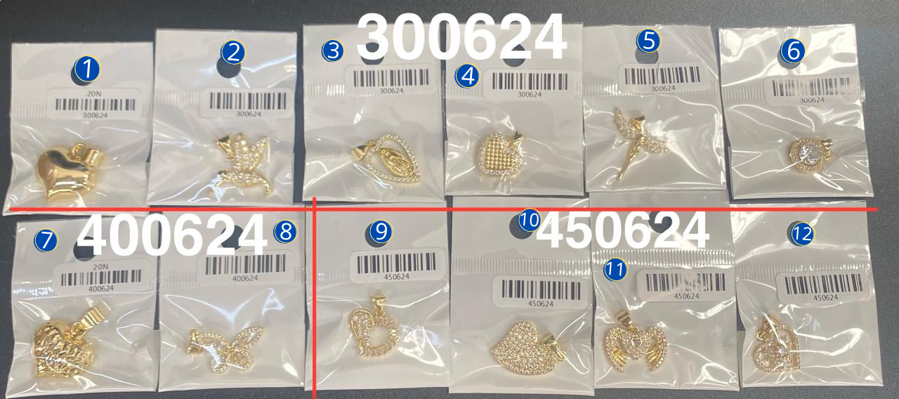 Dijes Dorados M4 Oro Laminado 04/03/26