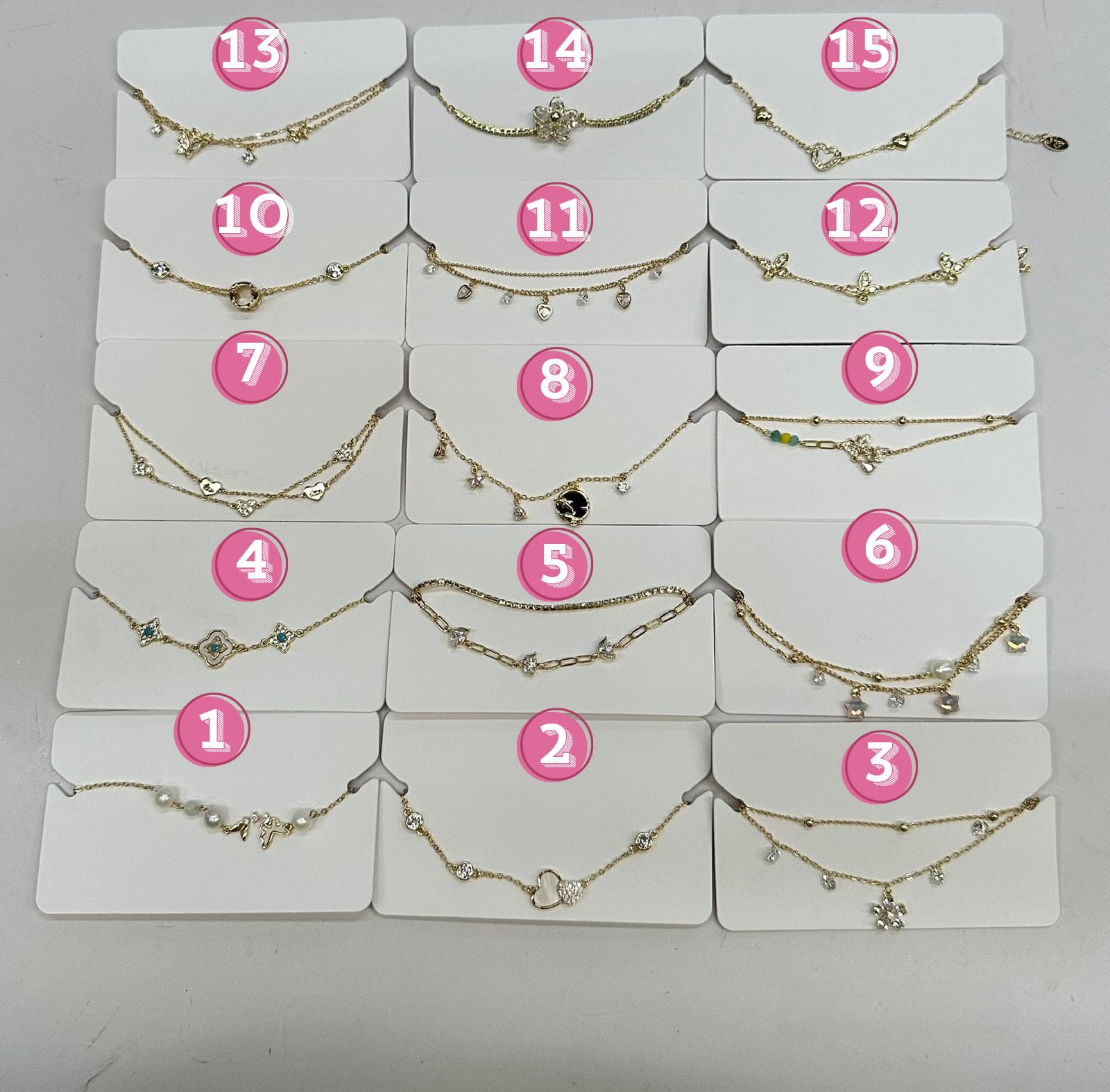 Pulsera Dorada Ansheli M8 Oro Laminado