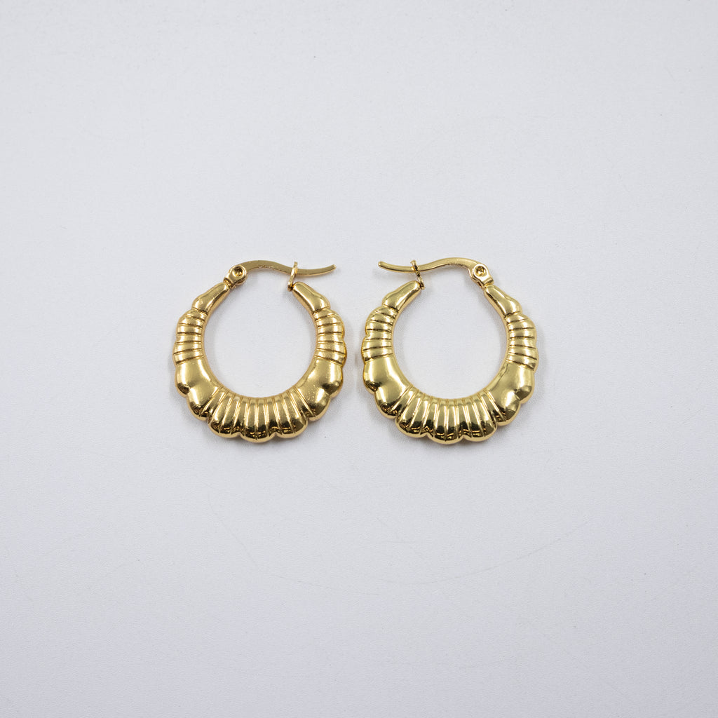 Aretes Dorados Chicos M1 Oro Laminado