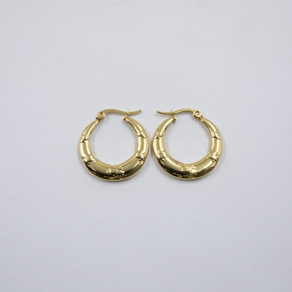 Aretes Dorados Chicos M4 Oro Laminado
