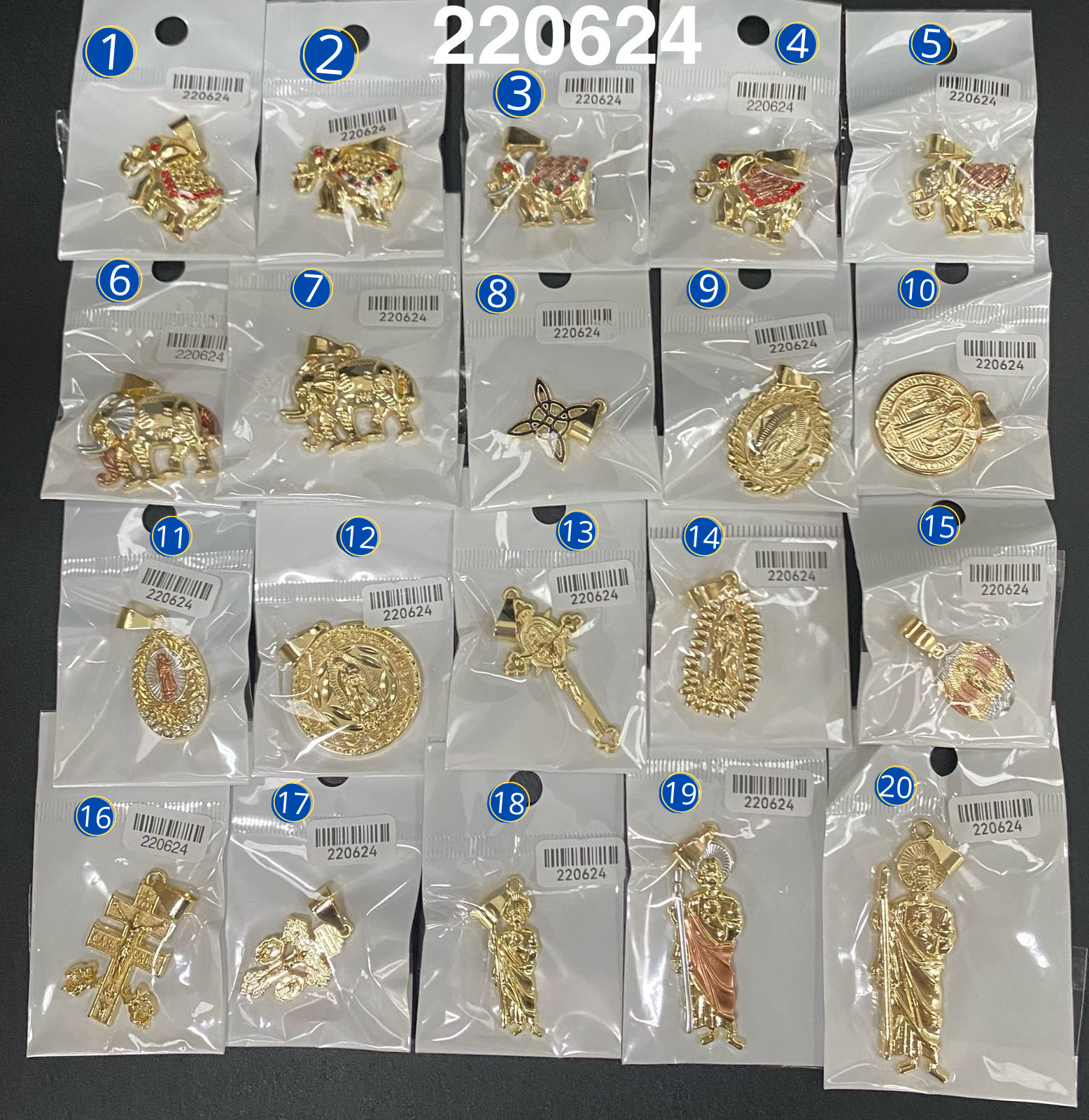 Dijes Dorados M3 Oro Laminado 04/03/26