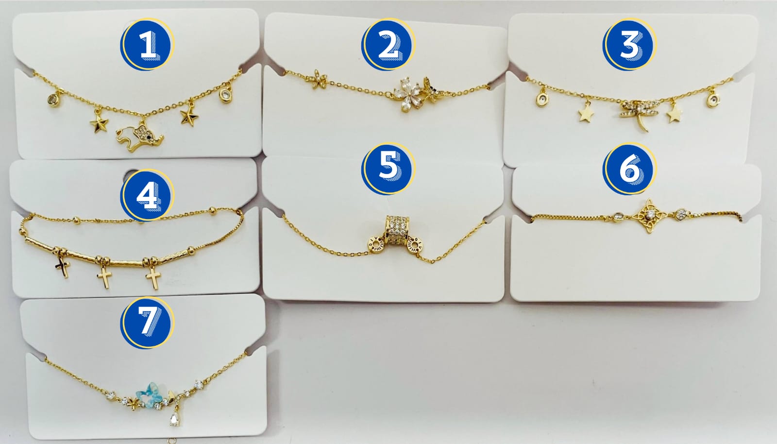 Pulsera Dorada Ansheli M8 Oro Laminado