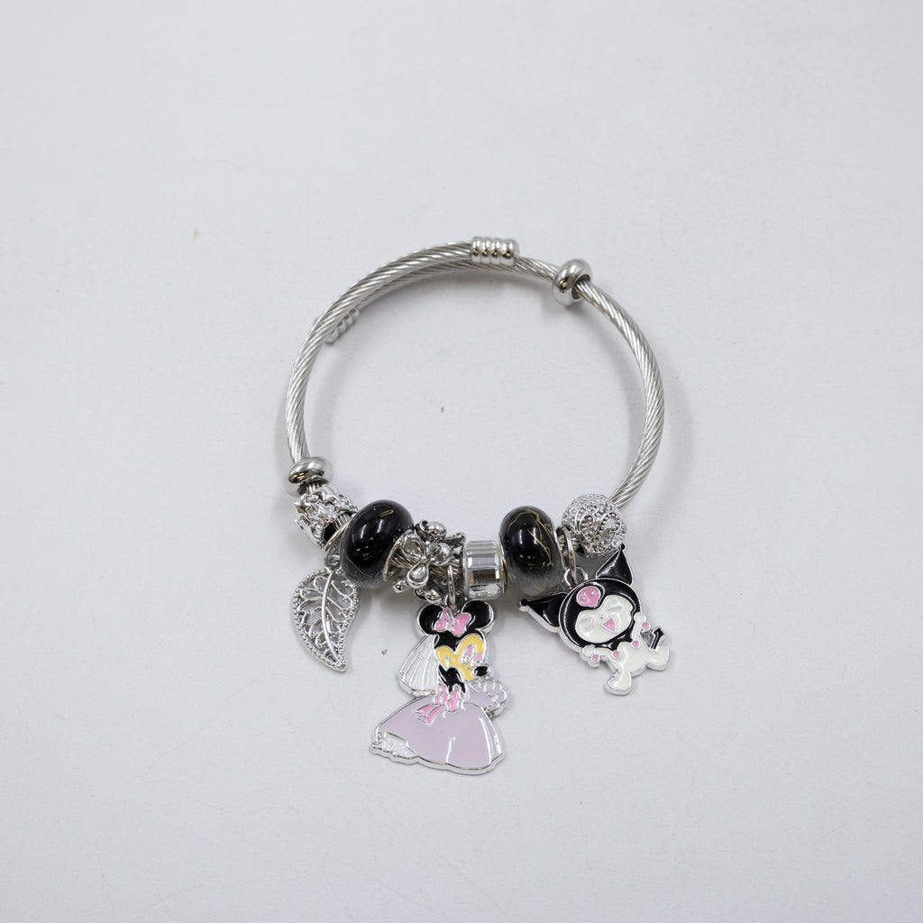 Pulsera tipo Pandora Plateados M7 Oro Laminado