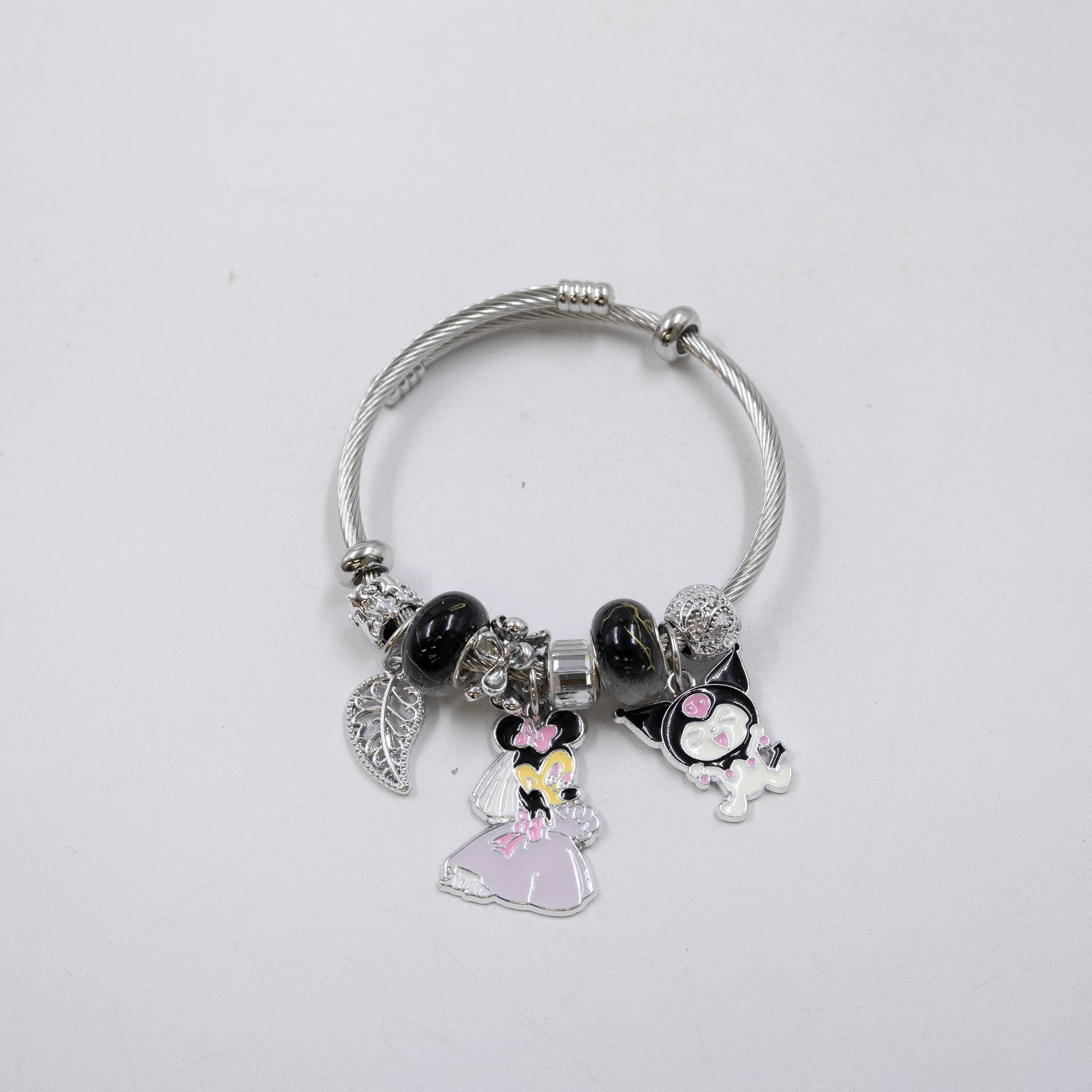 Pulsera tipo Pandora Plateados M7 Oro Laminado