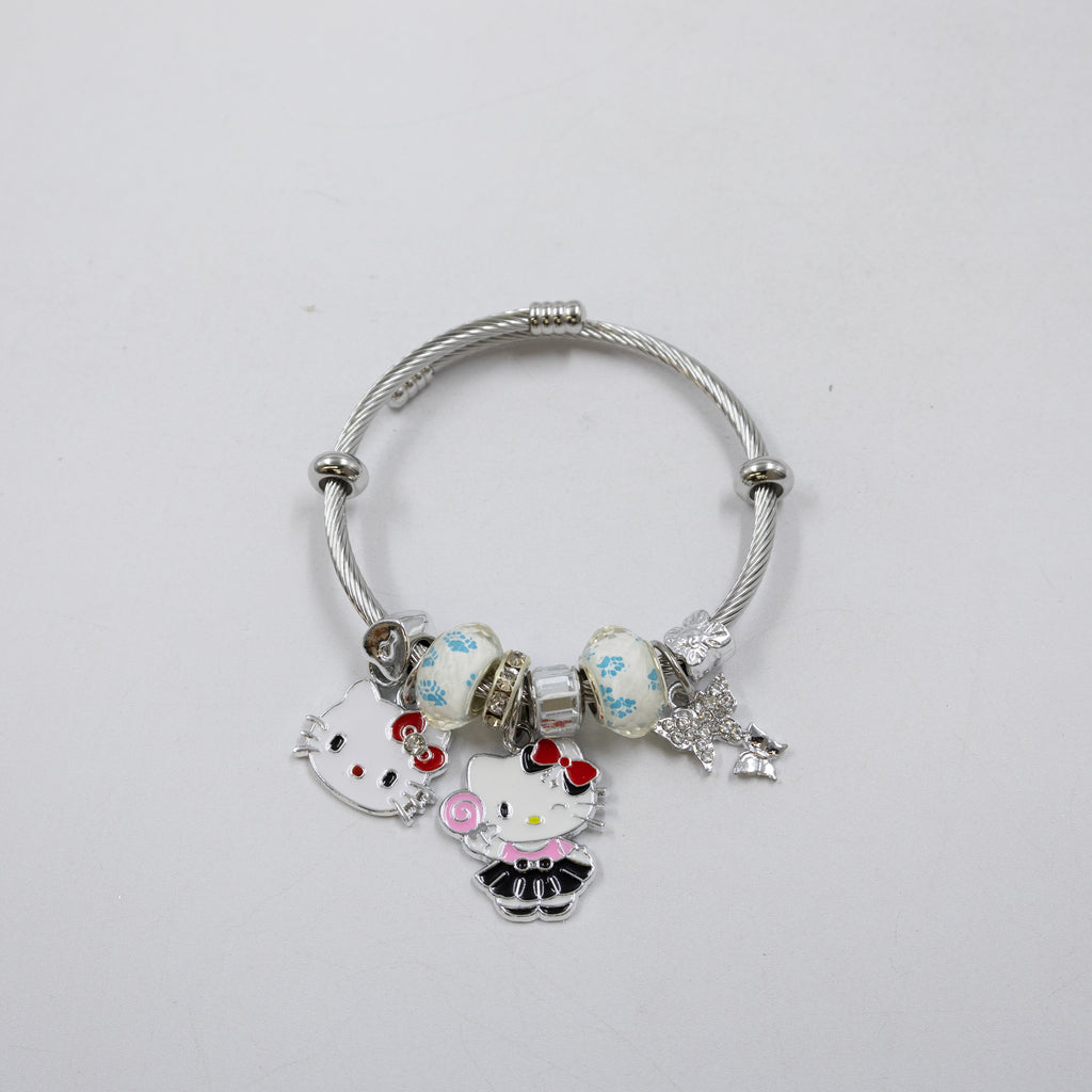 Pulsera tipo Pandora Plateados M5 Oro Laminado
