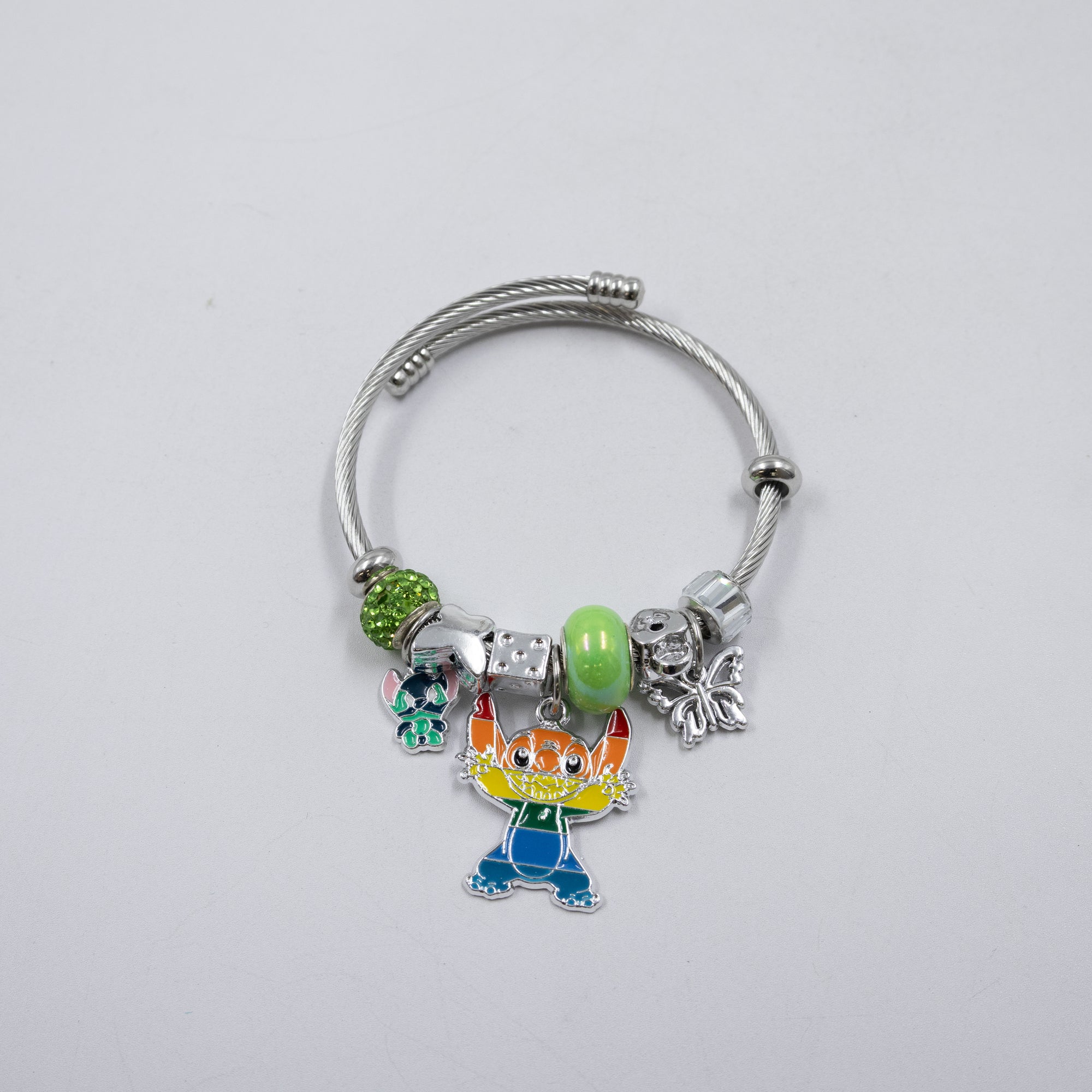 Pulsera tipo Pandora Plateados M10 Oro Laminado