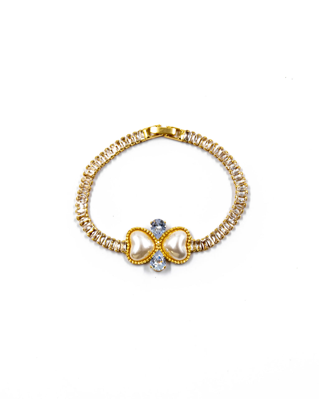Pulsera dorada de piedras con piedra - M4 Oro Laminado