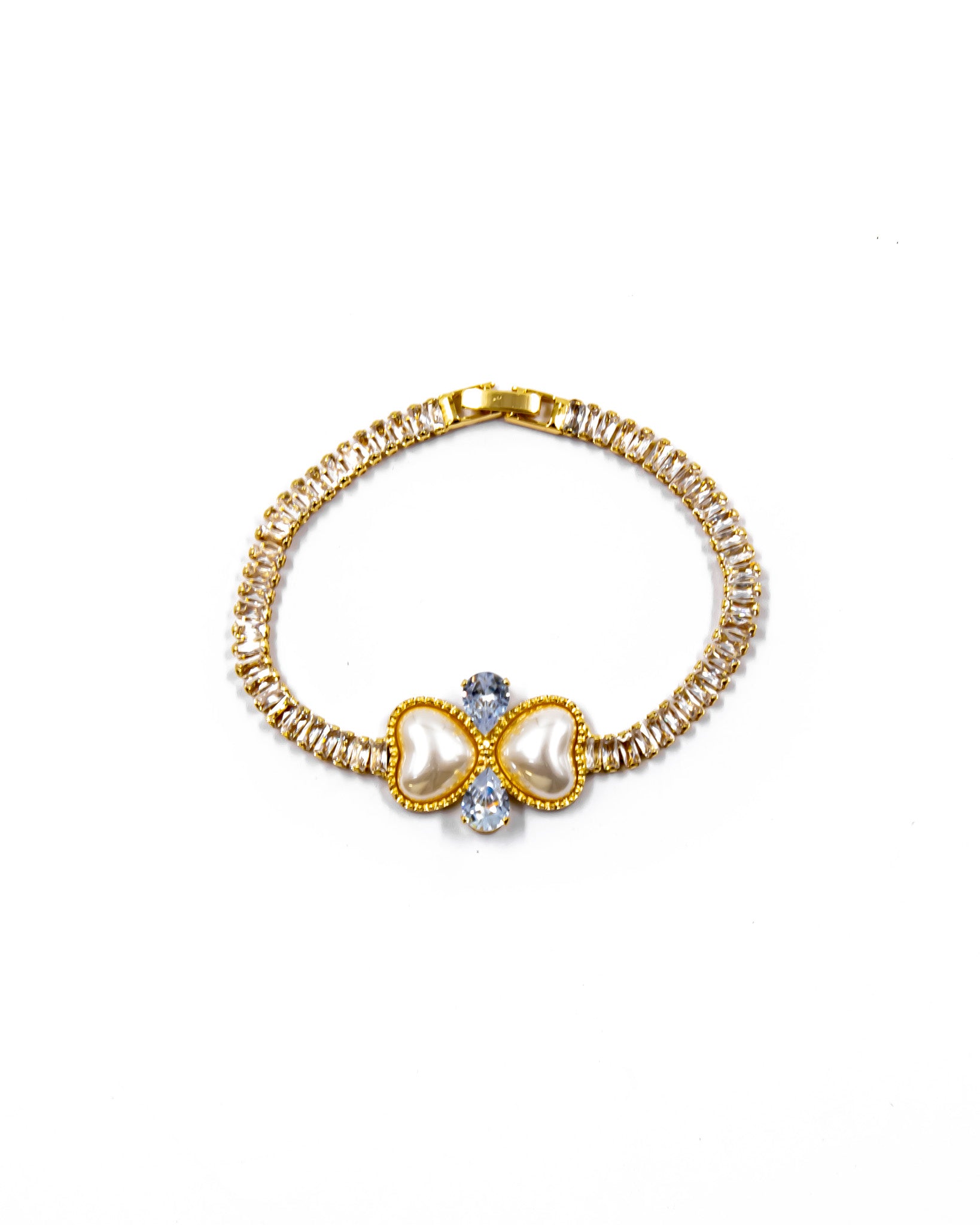 Pulsera dorada de piedras con piedra - M4 Oro Laminado