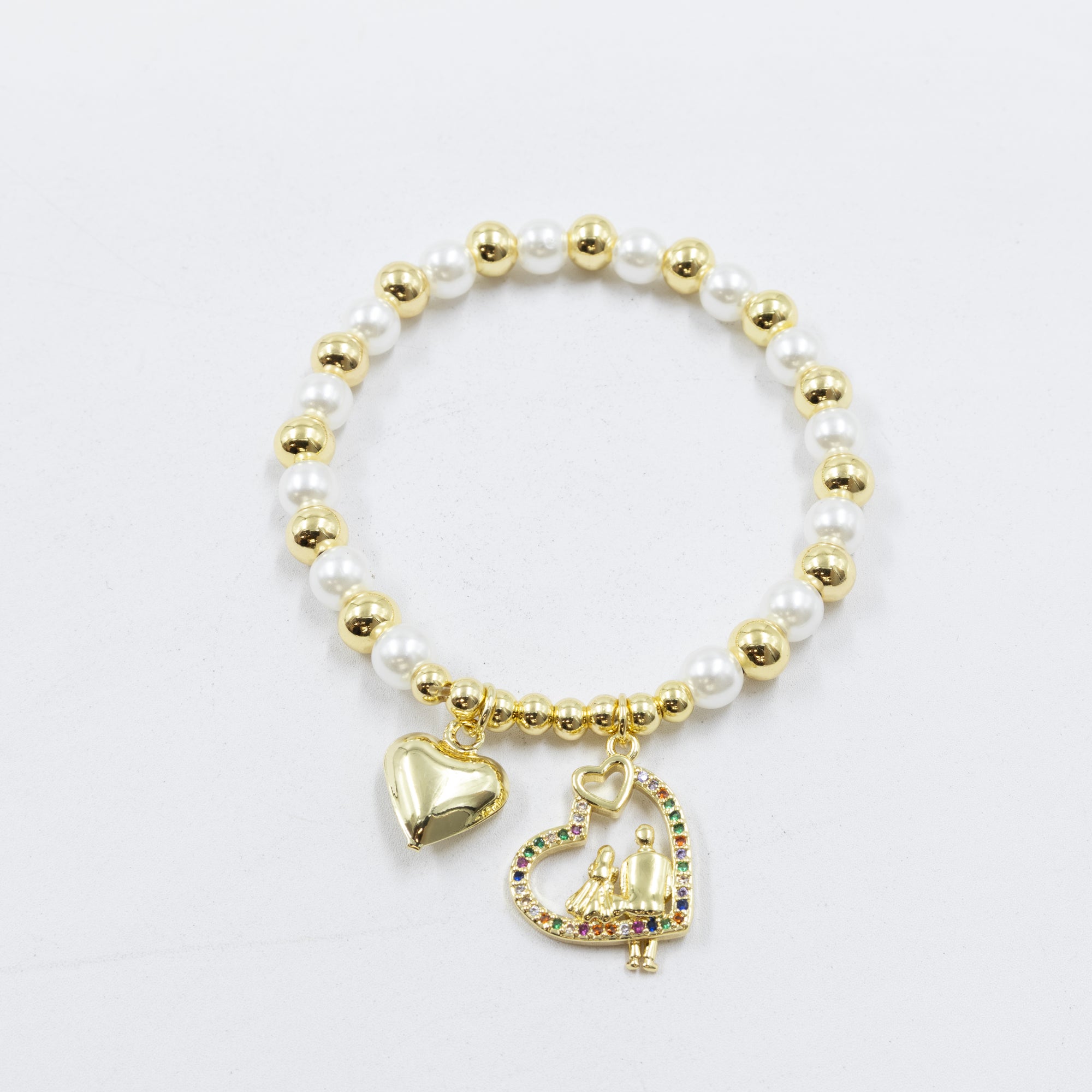 Pulsera con dije de Mamá M1 Oro Laminado 05/03/26
