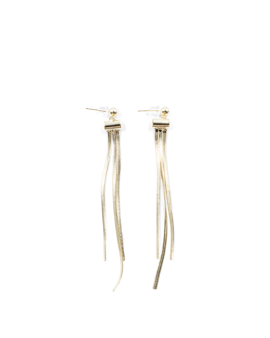 Aretes Largos Ansheli Dorados M2 Oro Laminado