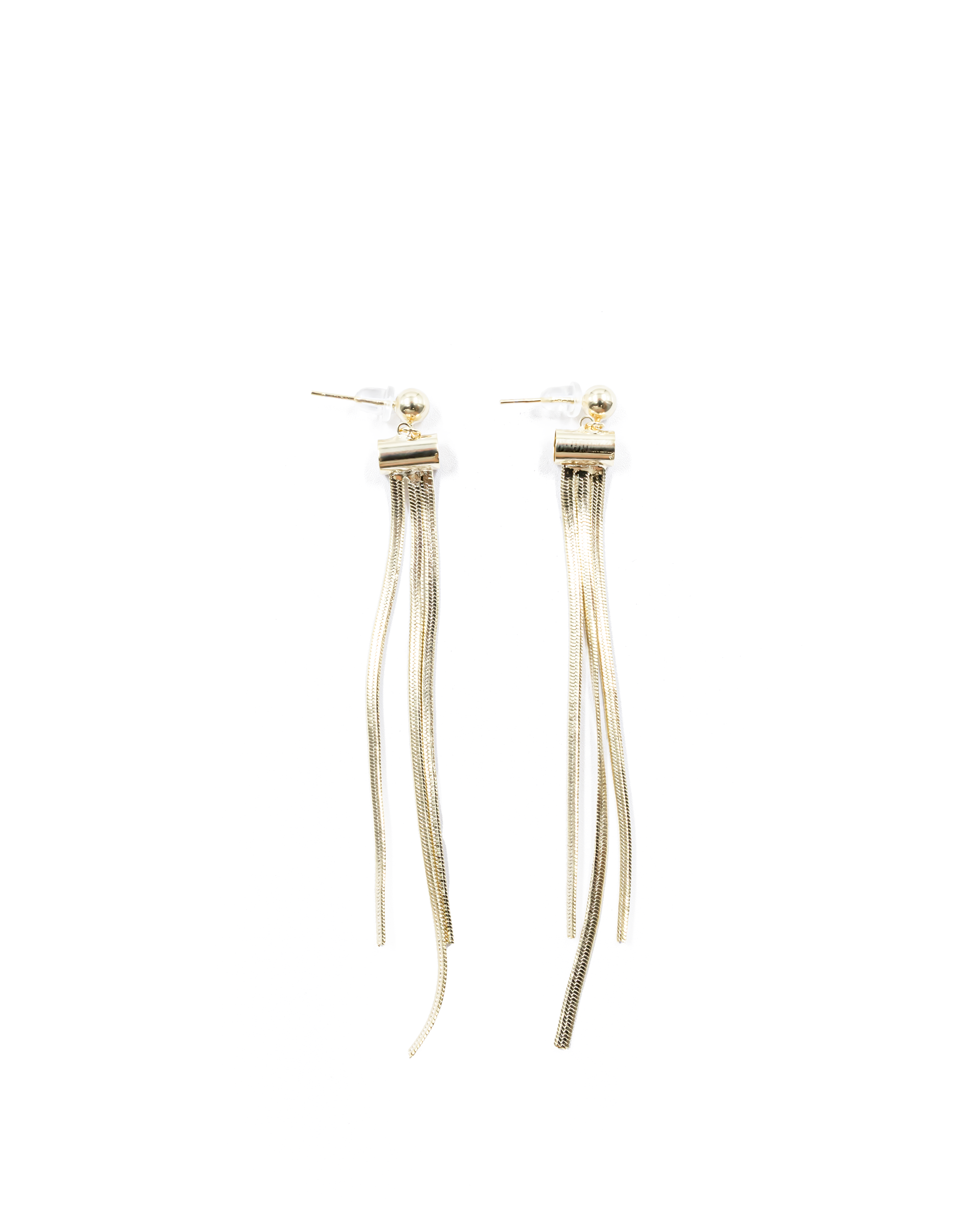 Aretes Largos Ansheli Dorados M2 Oro Laminado