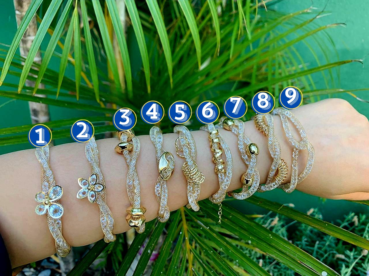 Pulsera Malla Dorada M8 Oro Laminado