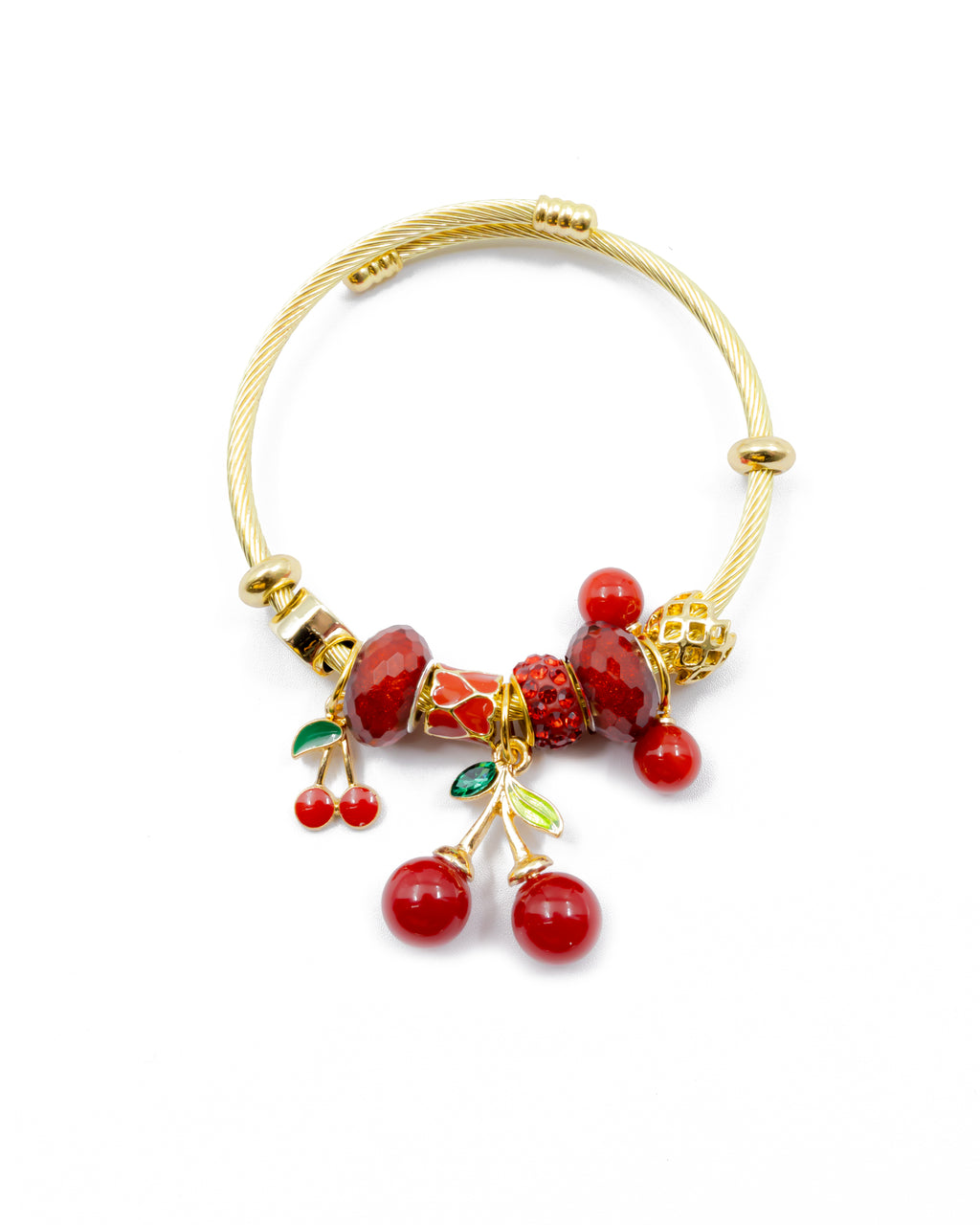 PULSERA DE CEREZA M3 ORO LAMINADO