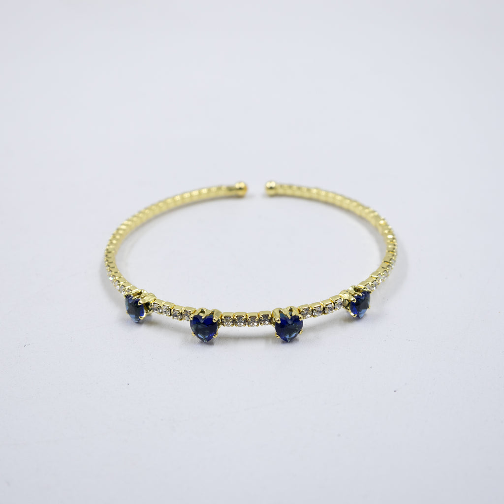 Pulseras Doradas con Piedras M7 Oro Laminado