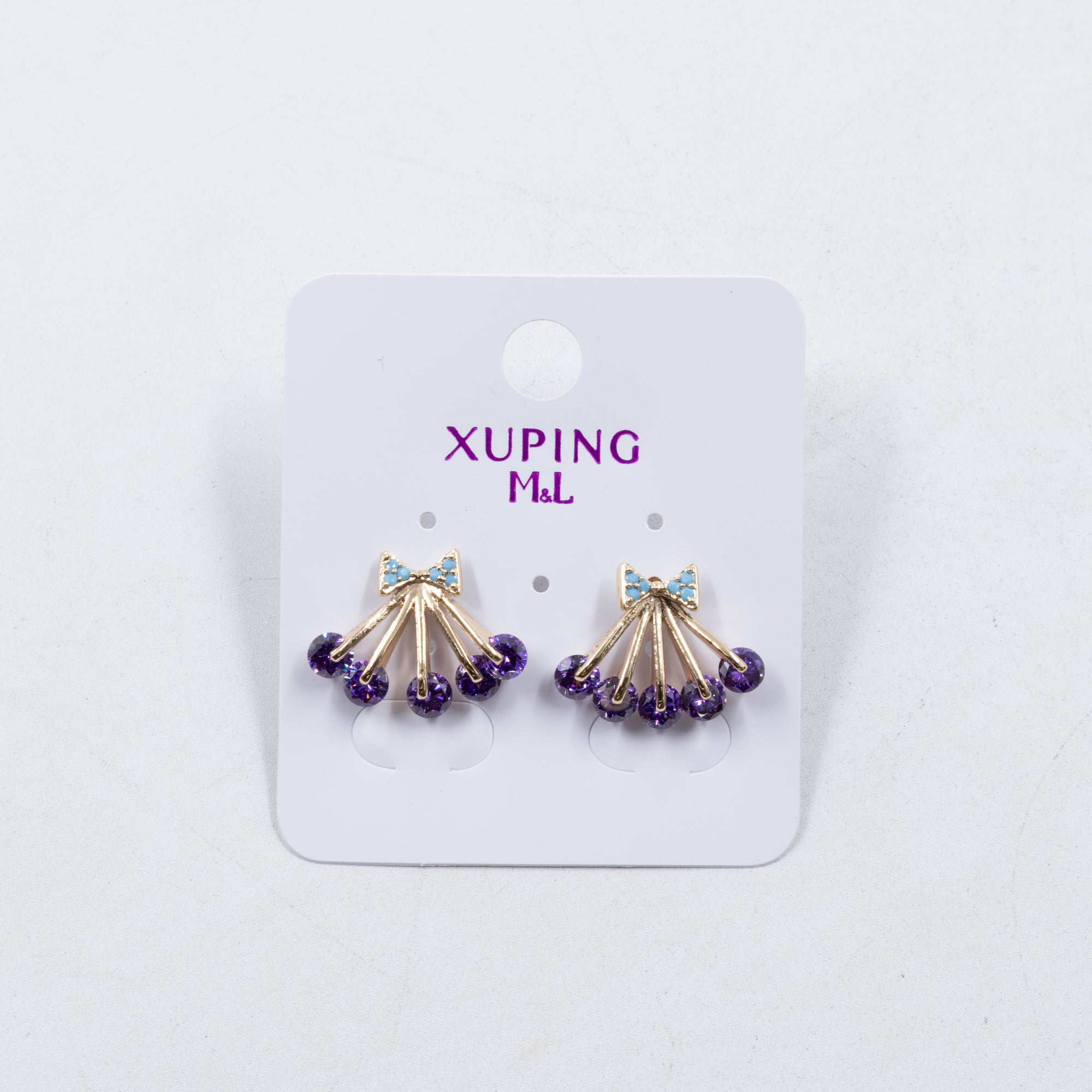 Aretes Xuping Dorados M12 Oro Laminado