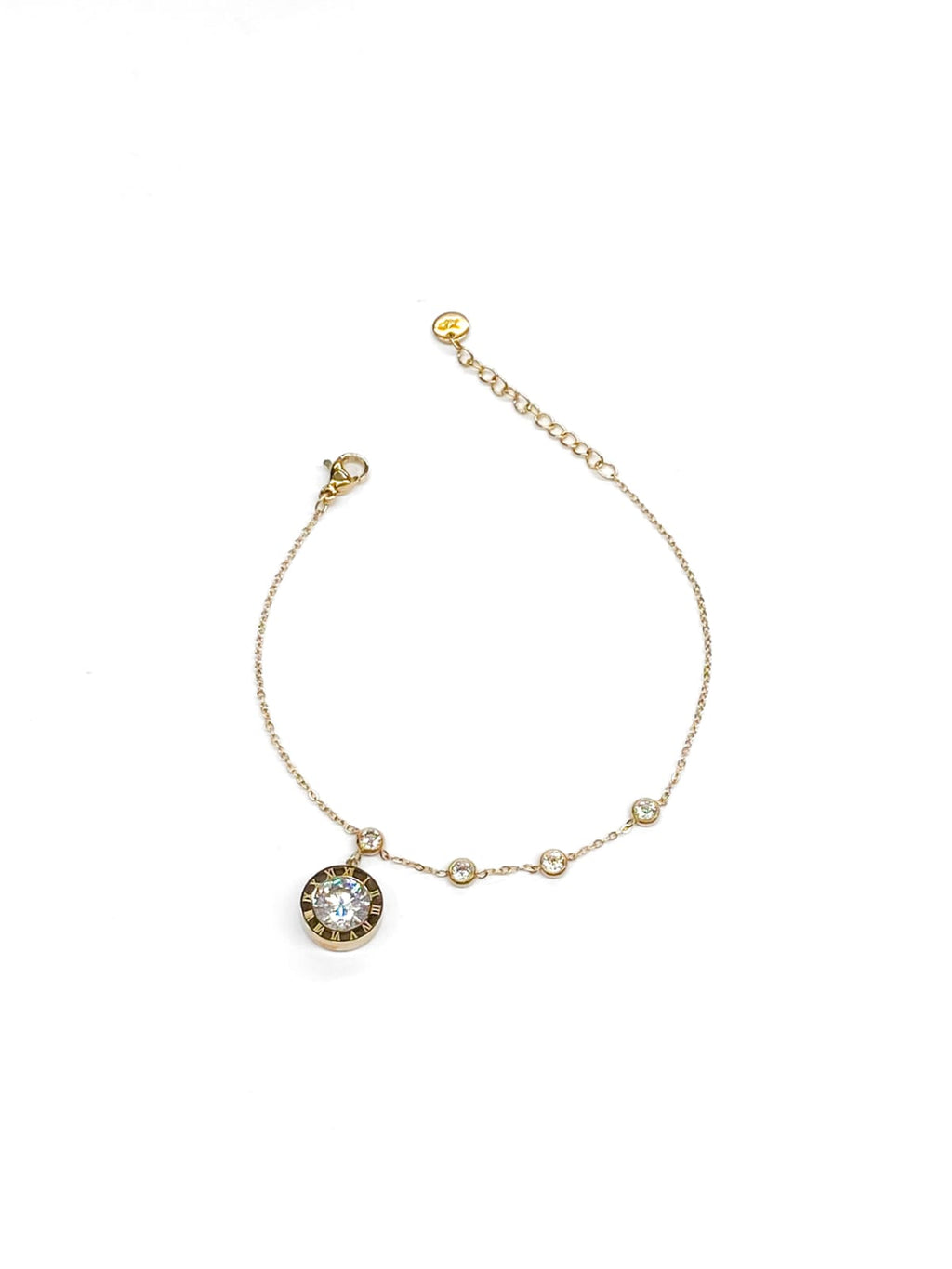 Pulsera Dorada con Dije - M1 Oro Laminado