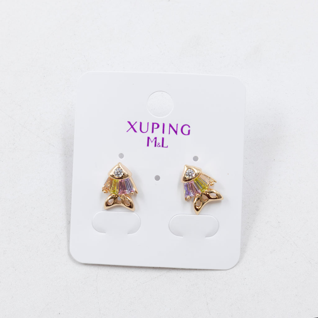 Aretes Xuping Dorados M2 Oro Laminado