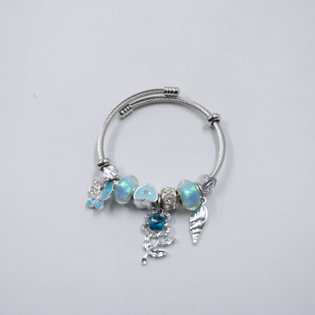 Pulsera tipo Pandora Plateados M12 Oro Laminado