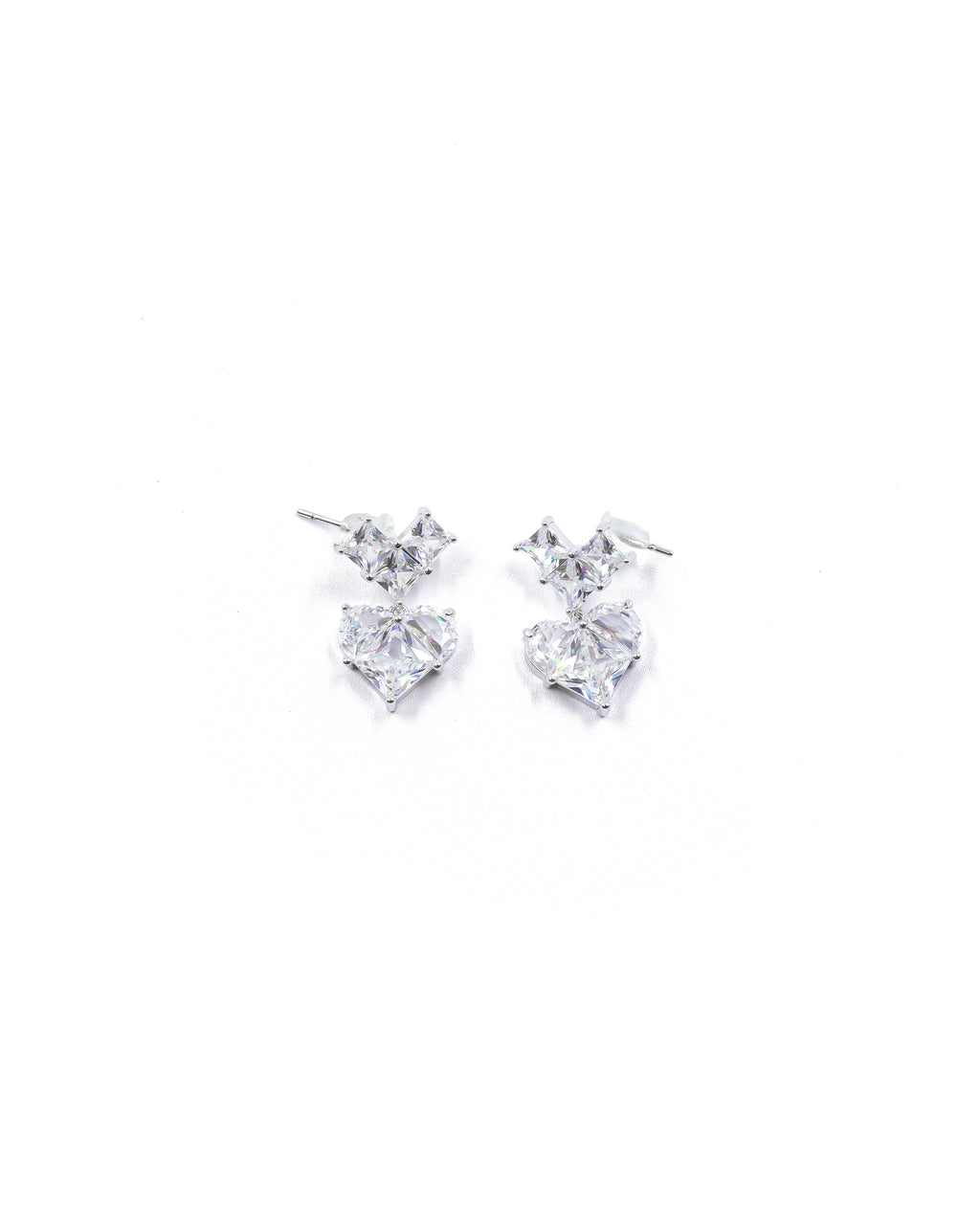 Aretes Largos Ansheli Plateados M22 Oro Laminado