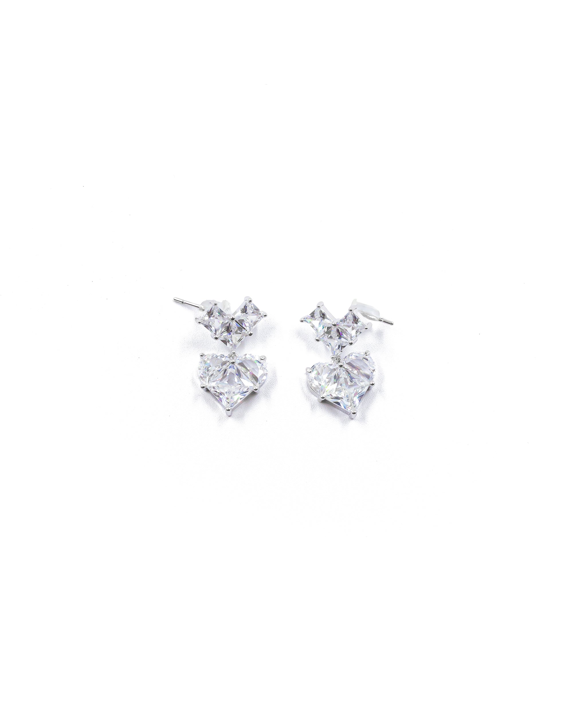 Aretes Largos Ansheli Plateados M22 Oro Laminado