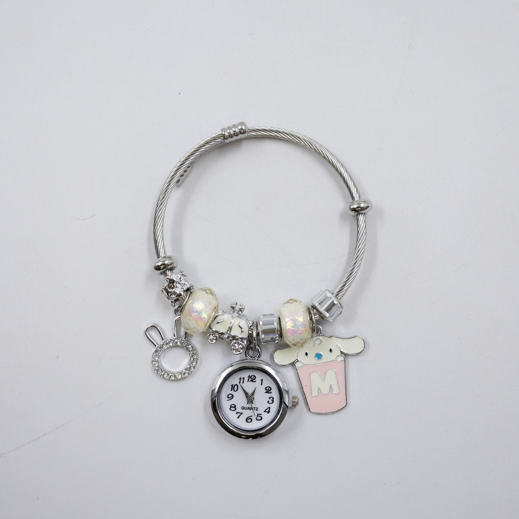 Pulsera tipo Pandora Plateadas M15 Oro Laminado