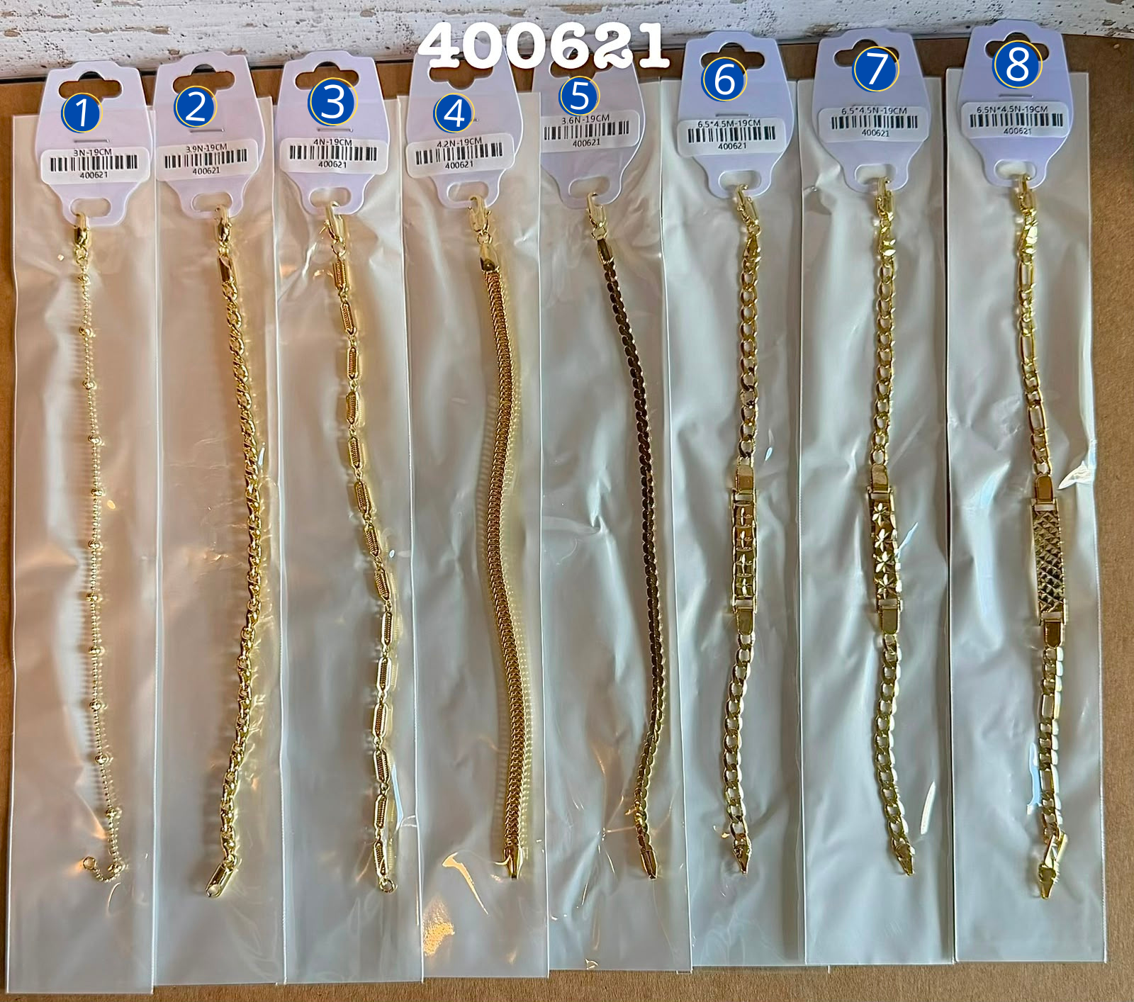 [01/AGOSTO/26] Pulseras Dorados M23 Oro Laminado