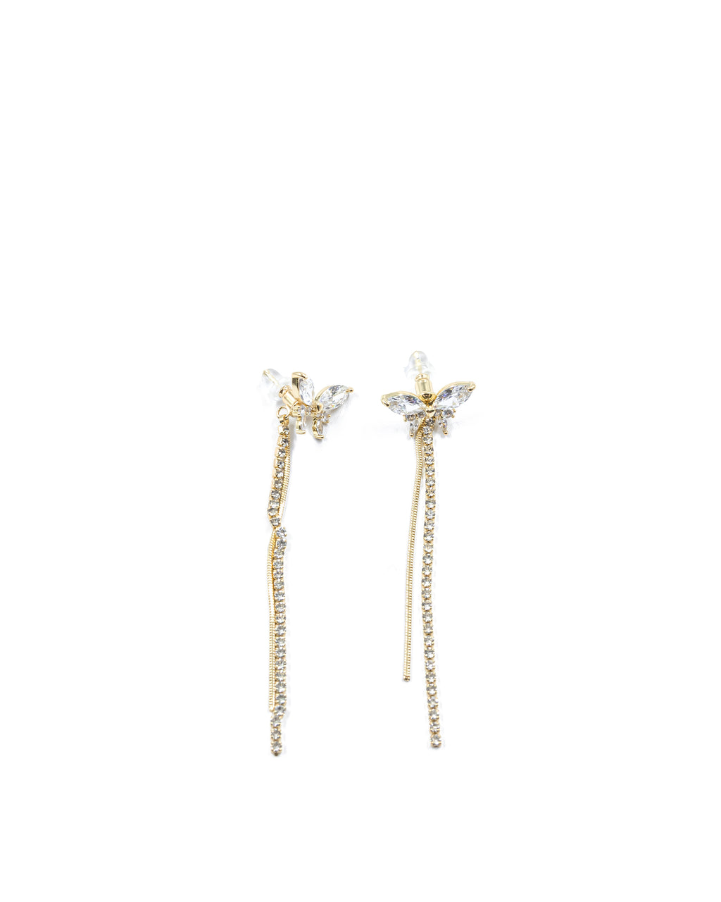 Aretes Largos Ansheli Dorados M7 Oro Laminado
