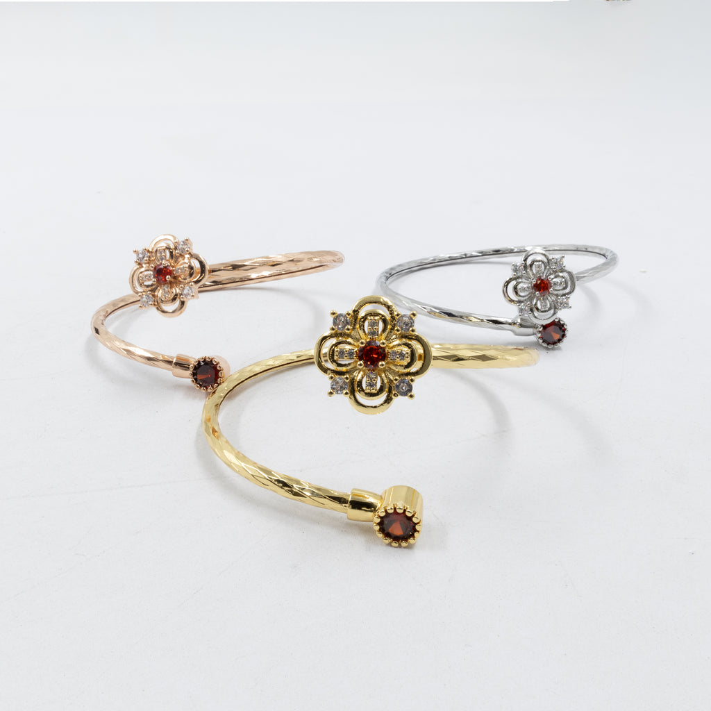 Pulseras Ajustable de tres colores  M2 Oro Laminado