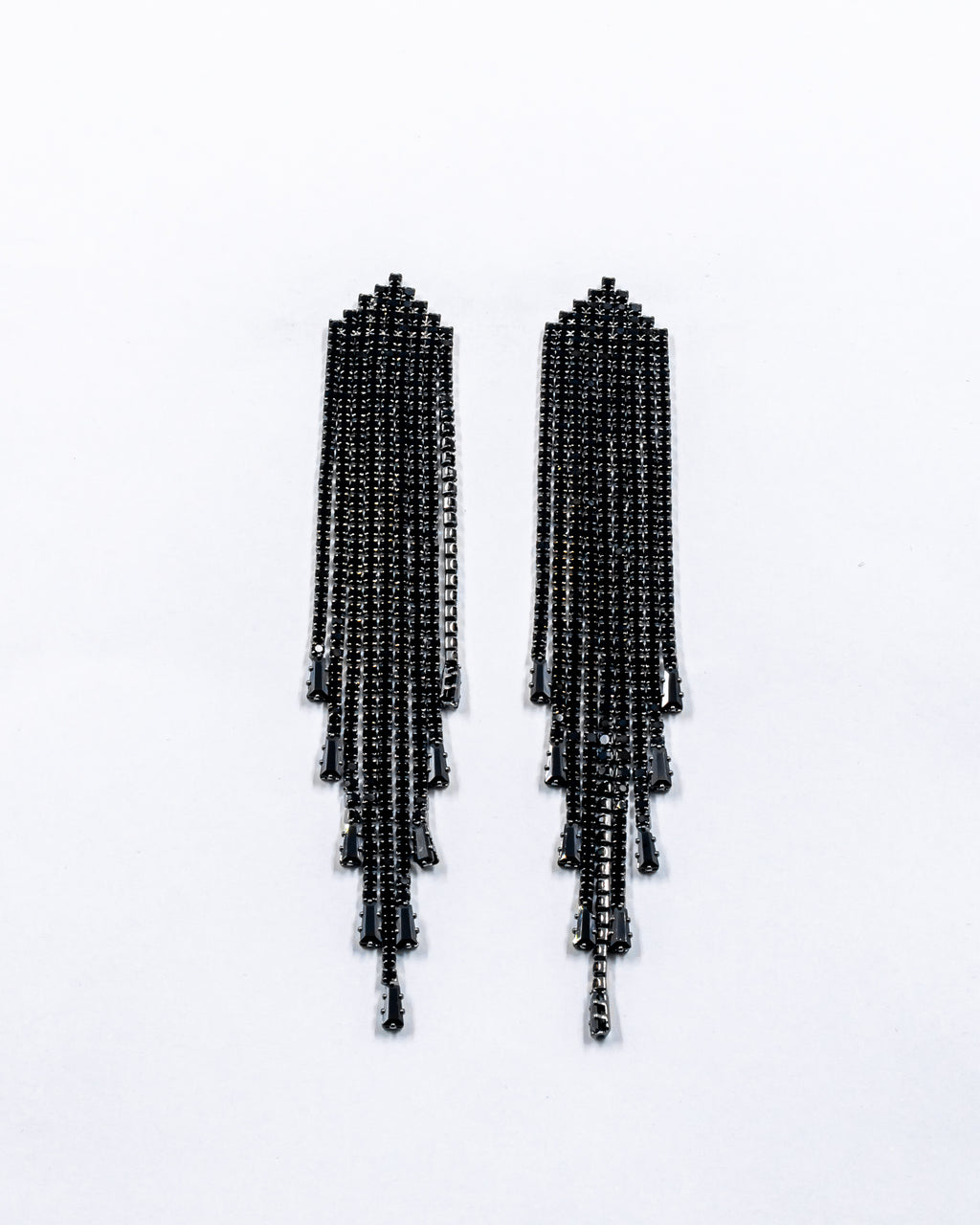 Aretes Largos de piedras - M3 Oro Laminado