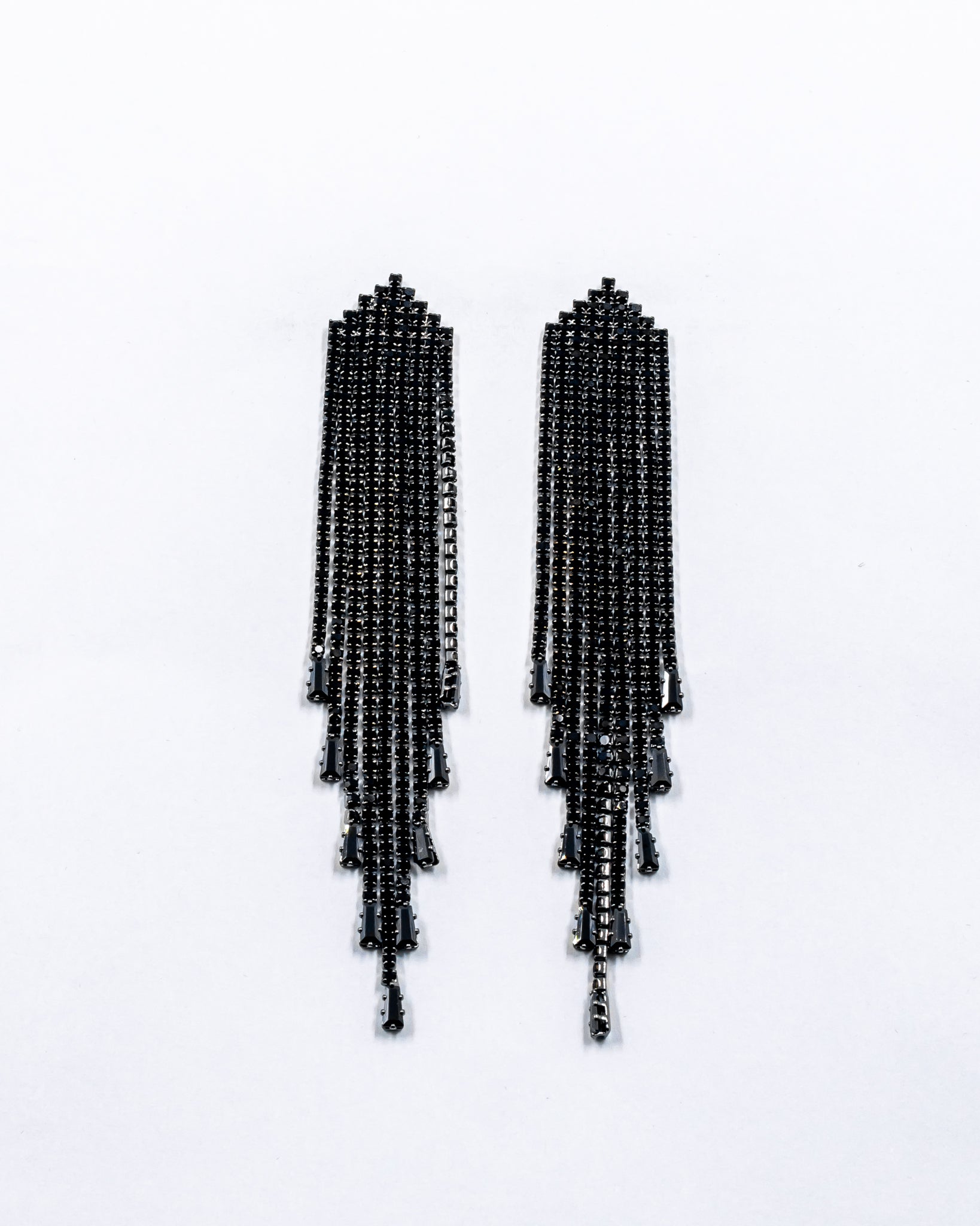 Aretes Largos de piedras - M3 Oro Laminado