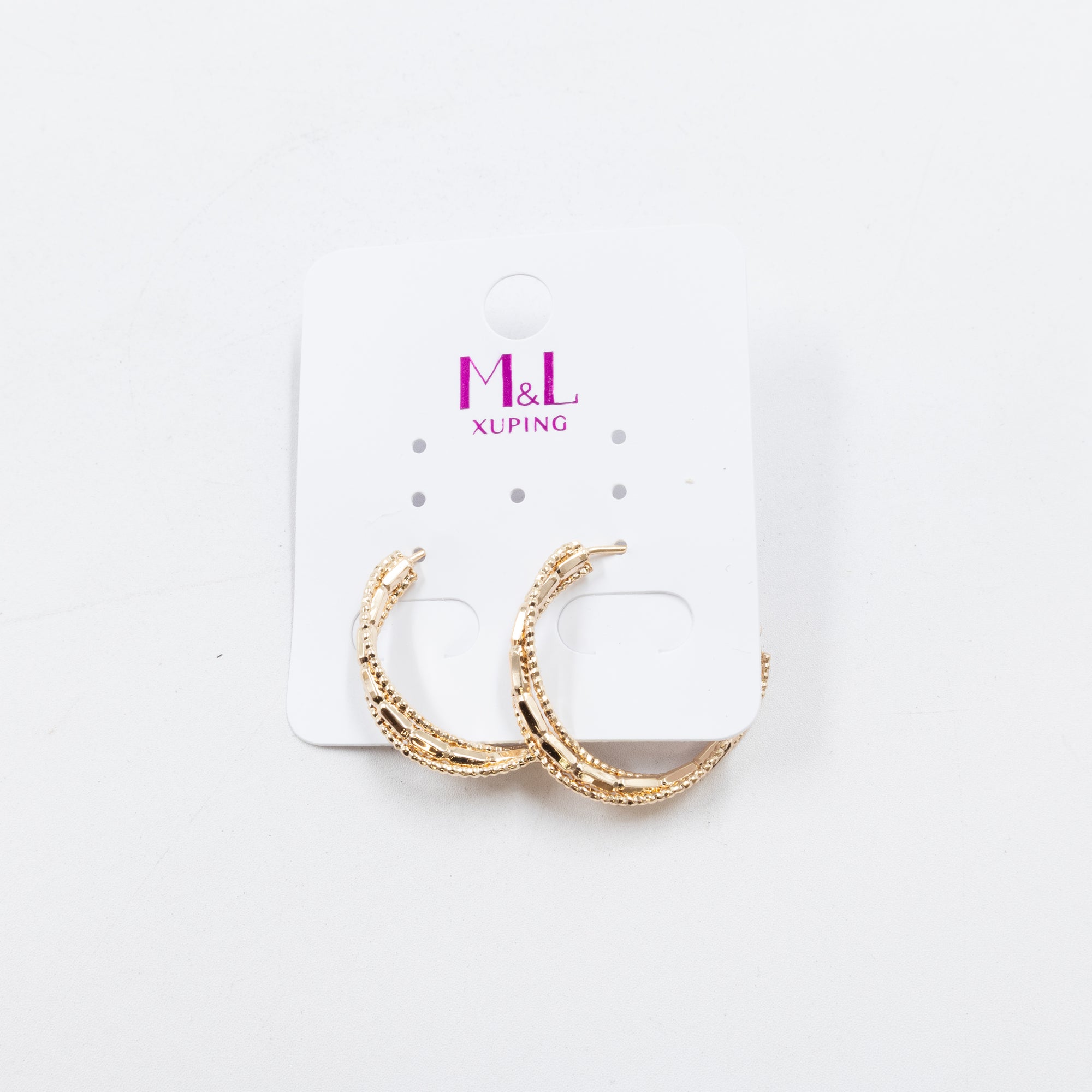 Aretes Dorados Xuping de Aro M9 Oro Laminado