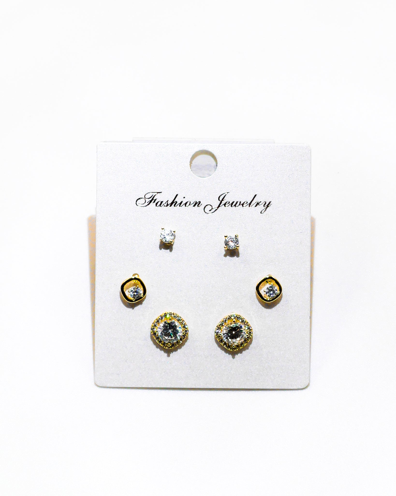 Set Aretes X3 - M3 Oro Laminado