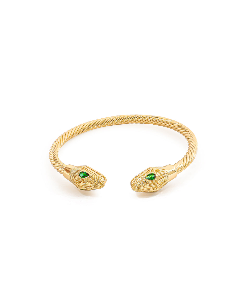 Brazalete Dorado con Piedras M6 Oro Laminado
