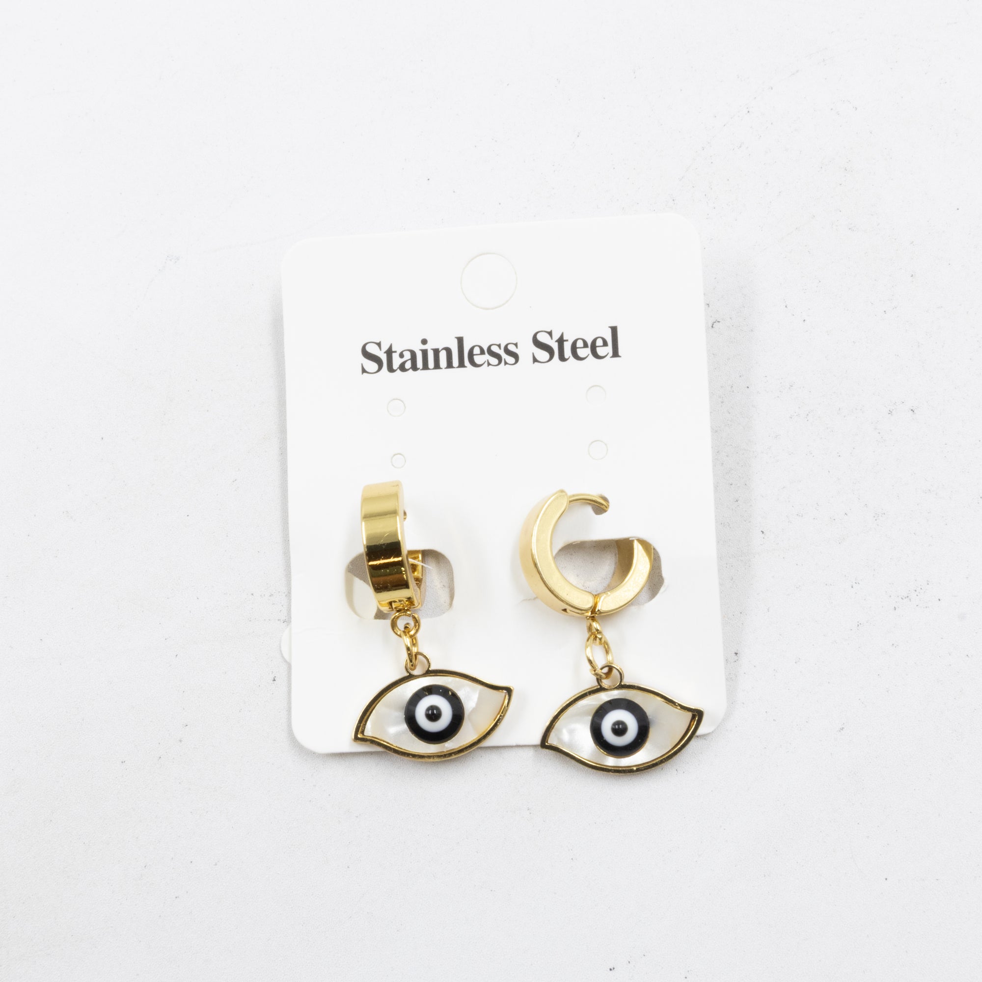 Aretes  Dorados de Ojo Turco M2 Oro Laminado