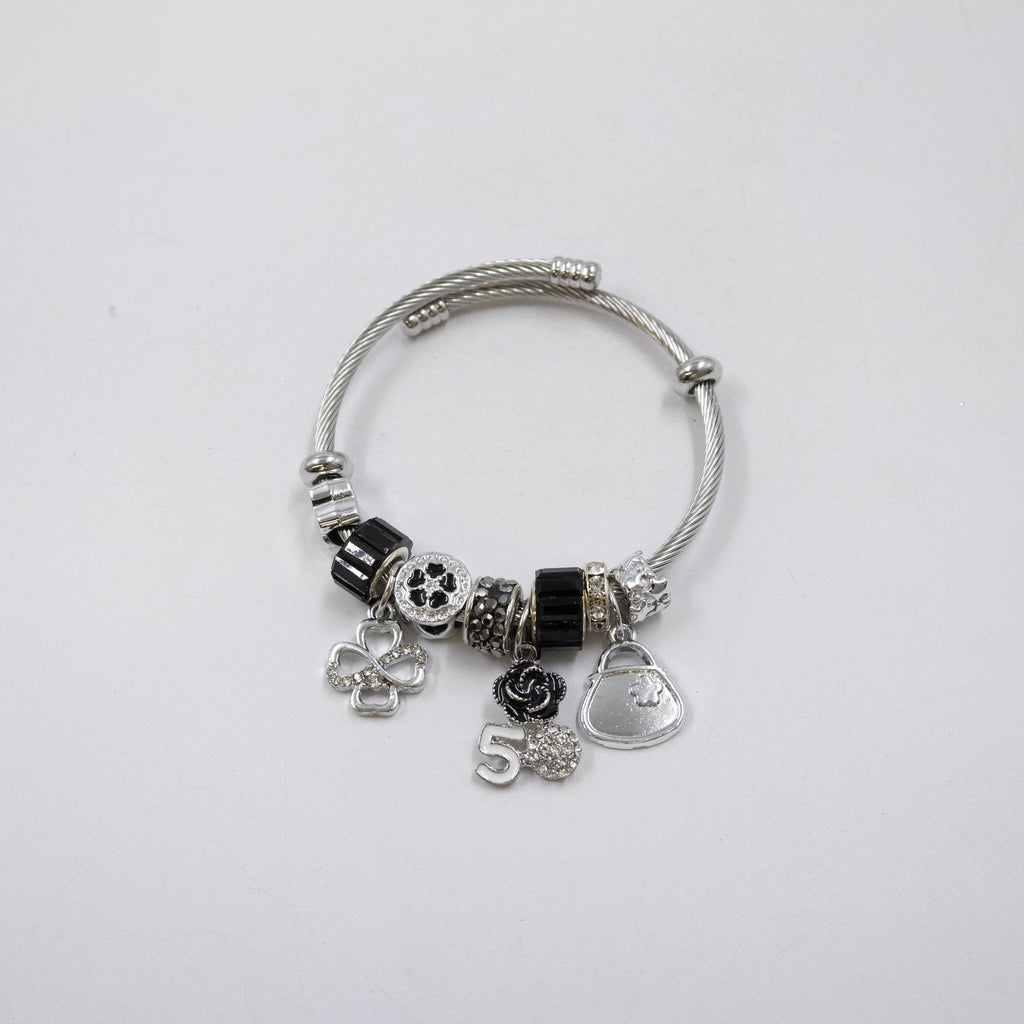 Pulsera tipo Pandora Plateados M11 Oro Laminado