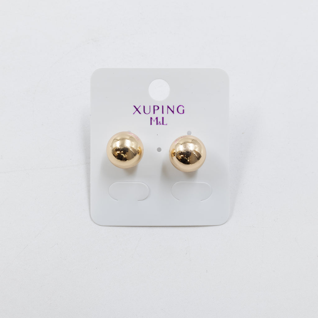 Aretes Dorados Xuping de Aro M5 Oro Laminado