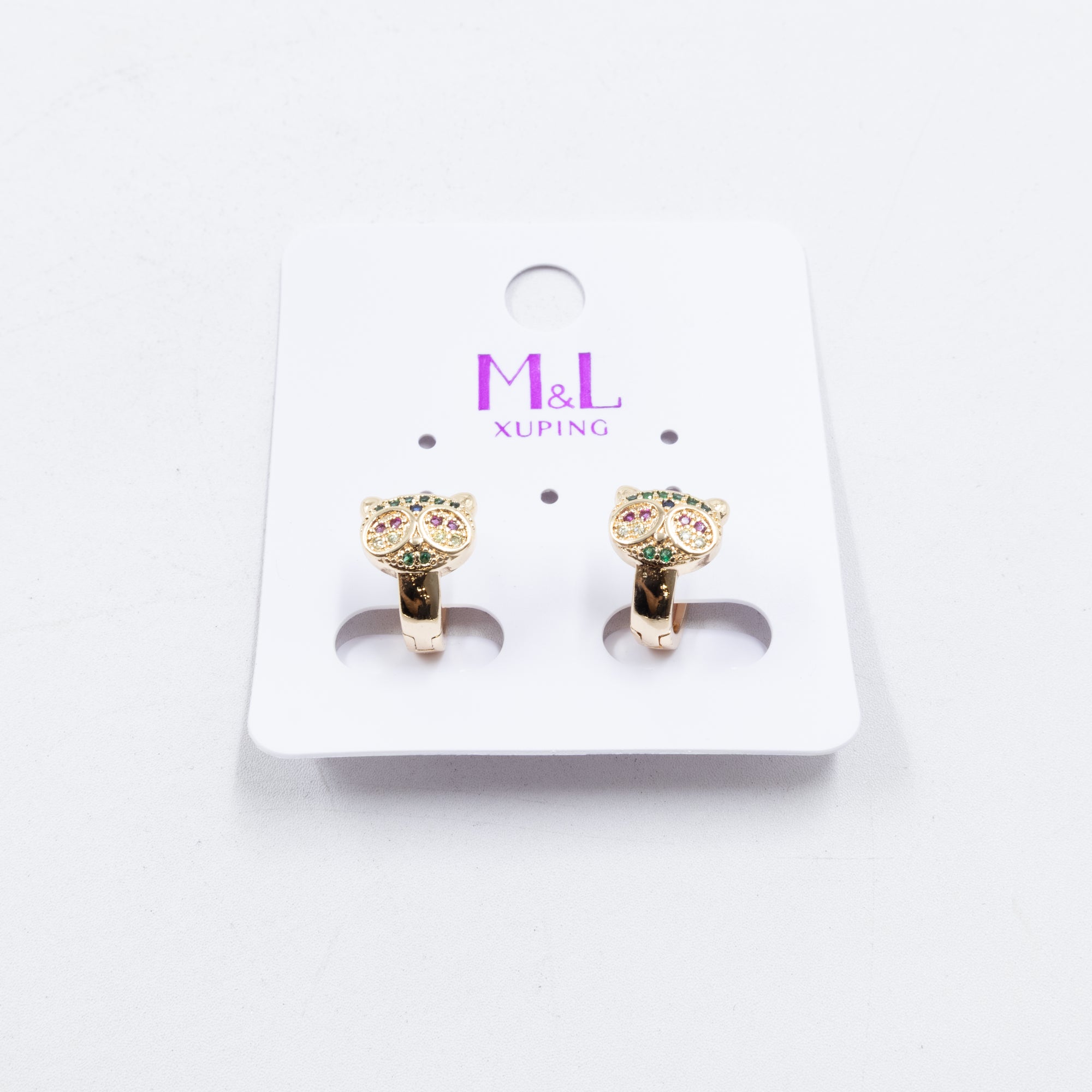 Aretes Dorados Xuping de Aro M2 Oro Laminado