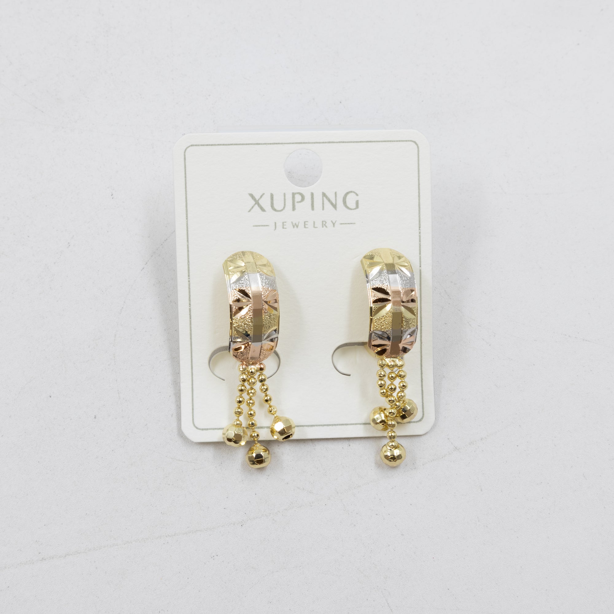 Aretes Oro Florentino Xuping M2 Oro Laminado